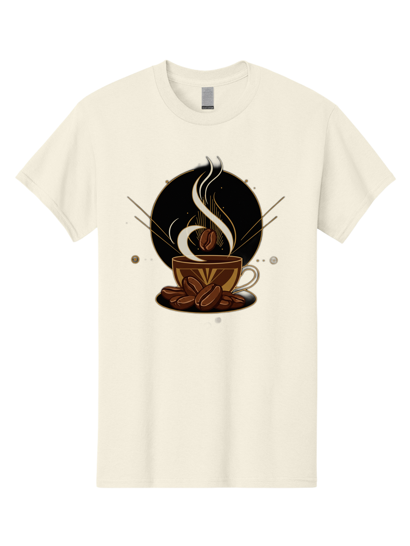 Coffee-Cup-7 Men'S Graphic Tee, 100% Cotton, Comfortable Casual Summer Wear, Machine Washable, Steaming Hot Coffee, Coffee Cup, Coffee Beans, Brown Tones, Abstract Shapes, Minimalist Design, Coffee Lover, Morning Pick-Me-Up, Caffeine Fix, Baa357 27