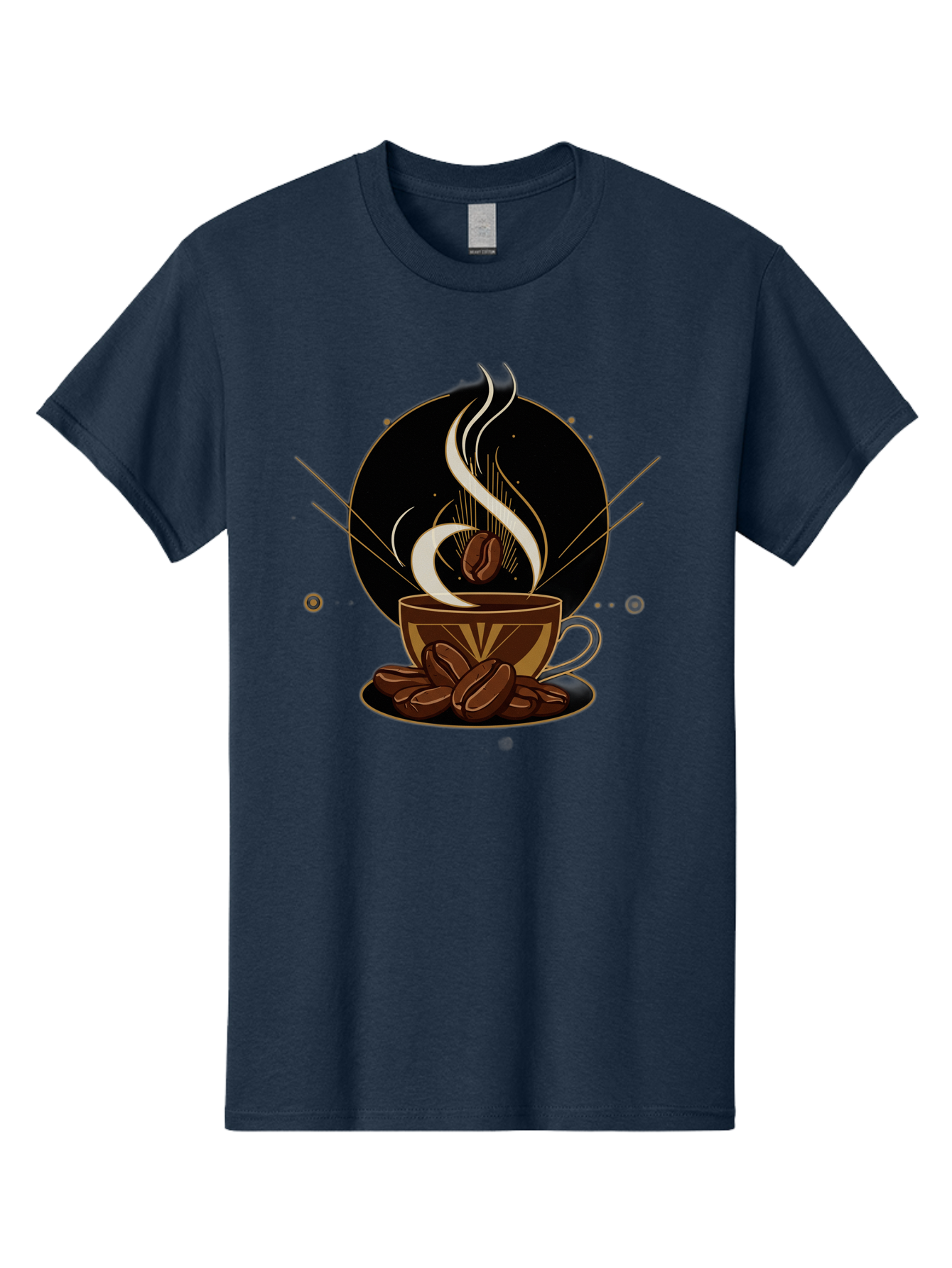 Coffee-Cup-7 Men'S Graphic Tee, 100% Cotton, Comfortable Casual Summer Wear, Machine Washable, Steaming Hot Coffee, Coffee Cup, Coffee Beans, Brown Tones, Abstract Shapes, Minimalist Design, Coffee Lover, Morning Pick-Me-Up, Caffeine Fix, Baa357 13