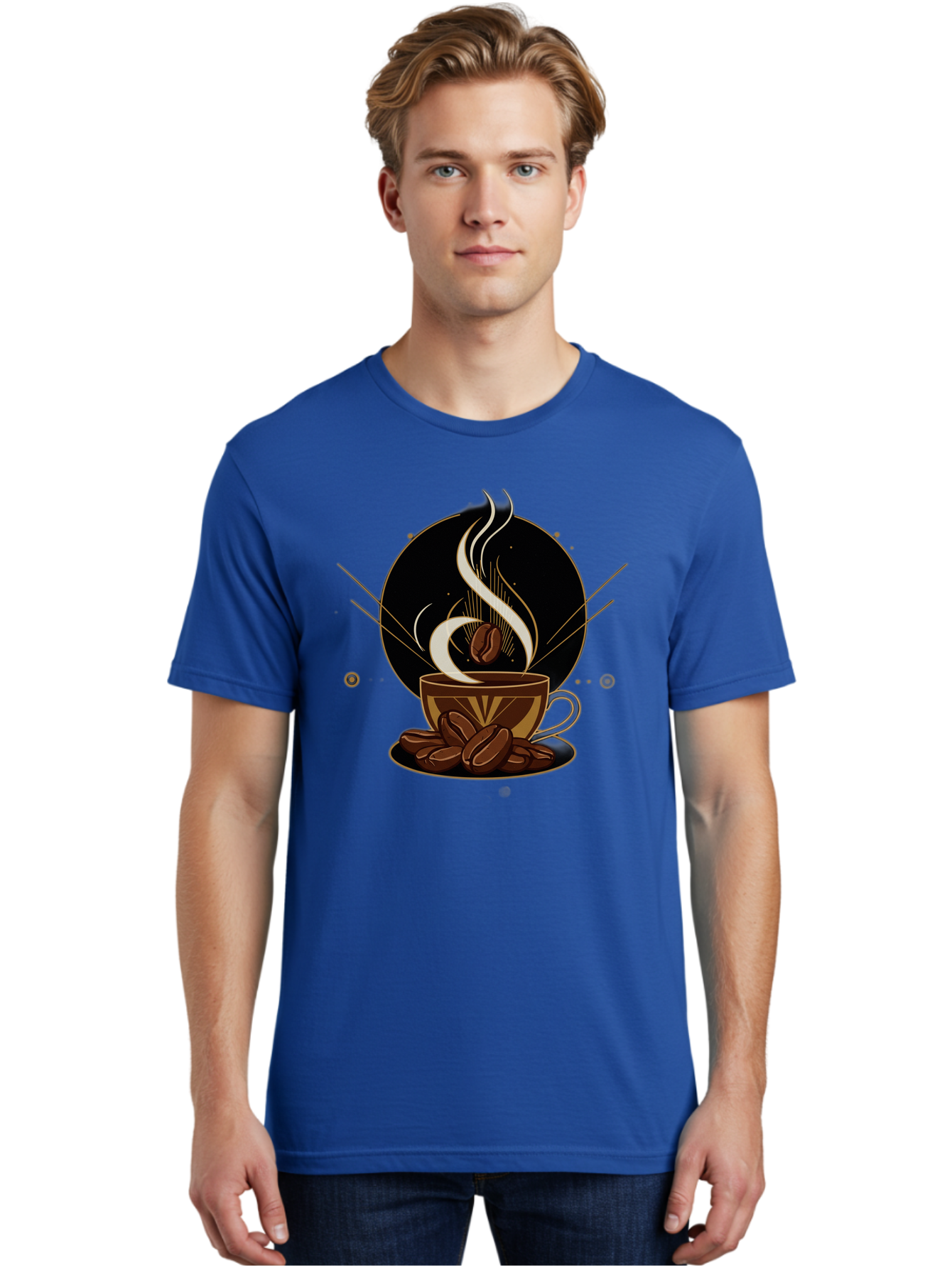 Coffee-Cup-7 Men'S Graphic Tee, 100% Cotton, Comfortable Casual Summer Wear, Machine Washable, Steaming Hot Coffee, Coffee Cup, Coffee Beans, Brown Tones, Abstract Shapes, Minimalist Design, Coffee Lover, Morning Pick-Me-Up, Caffeine Fix, Baa357 18