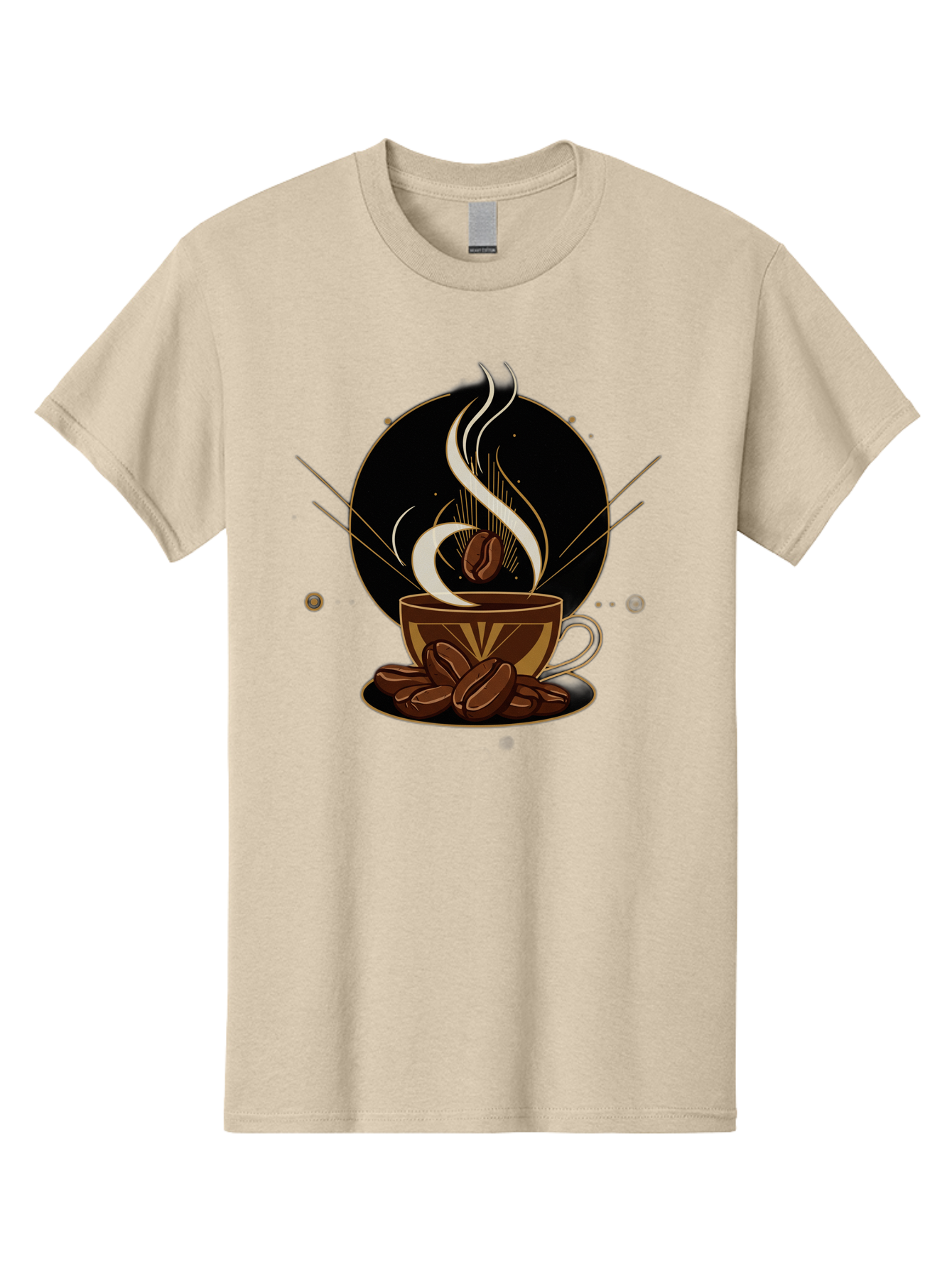 Coffee-Cup-7 Men'S Graphic Tee, 100% Cotton, Comfortable Casual Summer Wear, Machine Washable, Steaming Hot Coffee, Coffee Cup, Coffee Beans, Brown Tones, Abstract Shapes, Minimalist Design, Coffee Lover, Morning Pick-Me-Up, Caffeine Fix, Baa357 19