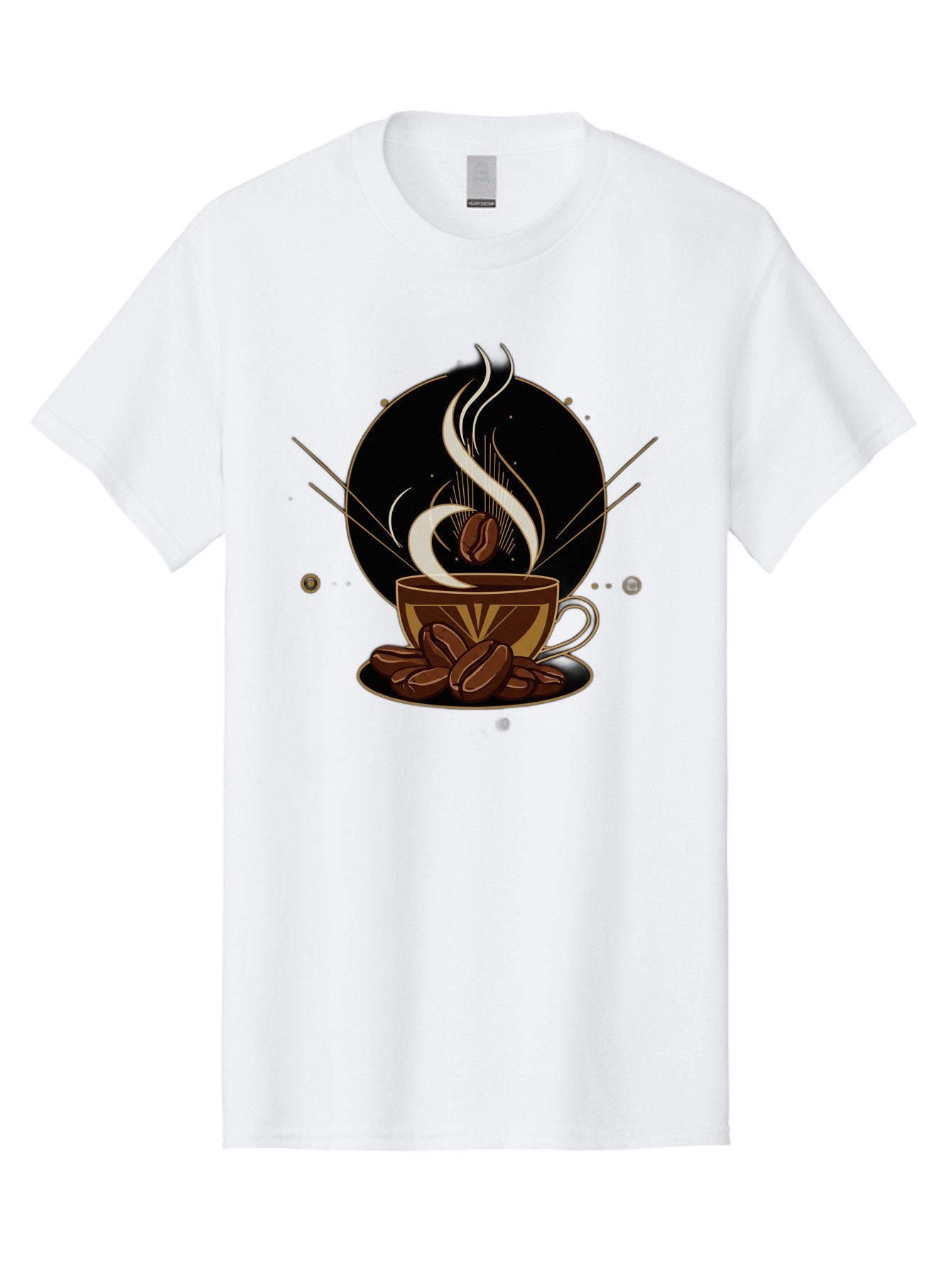 Coffee-Cup-7 Men'S Graphic Tee, 100% Cotton, Comfortable Casual Summer Wear, Machine Washable, Steaming Hot Coffee, Coffee Cup, Coffee Beans, Brown Tones, Abstract Shapes, Minimalist Design, Coffee Lover, Morning Pick-Me-Up, Caffeine Fix, Baa357 13