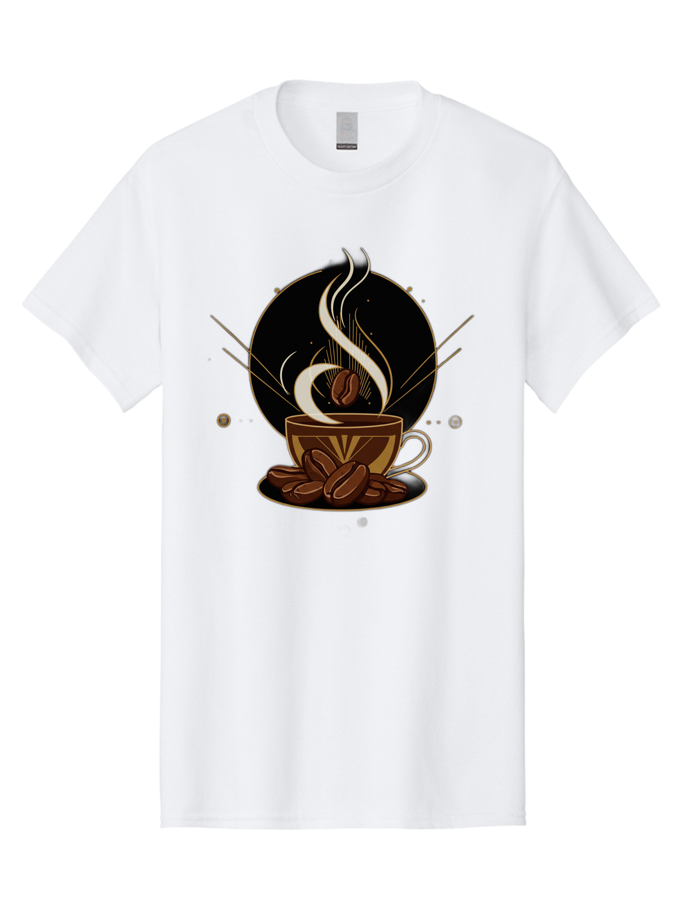 Coffee-Cup-7 Men'S Graphic Tee, 100% Cotton, Comfortable Casual Summer Wear, Machine Washable, Steaming Hot Coffee, Coffee Cup, Coffee Beans, Brown Tones, Abstract Shapes, Minimalist Design, Coffee Lover, Morning Pick-Me-Up, Caffeine Fix, Baa357 29