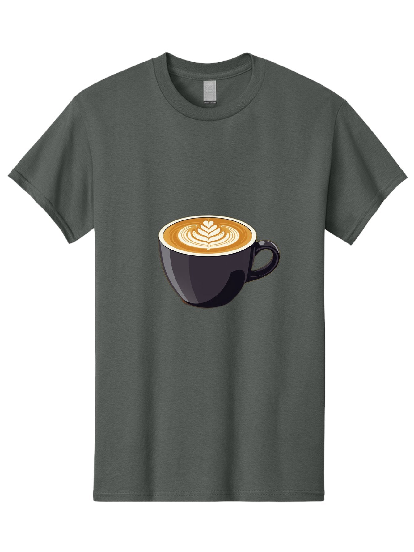 Coffee-Cup-8 Men'S Graphic Tee, 100% Cotton, Comfortable Casual Summer Wear, Machine Washable, Coffee Cup, Latte Art, Coffee Drink, Espresso, Morning Coffee, Daily Grind, Coffee Culture, Coffee Time Baa358 9