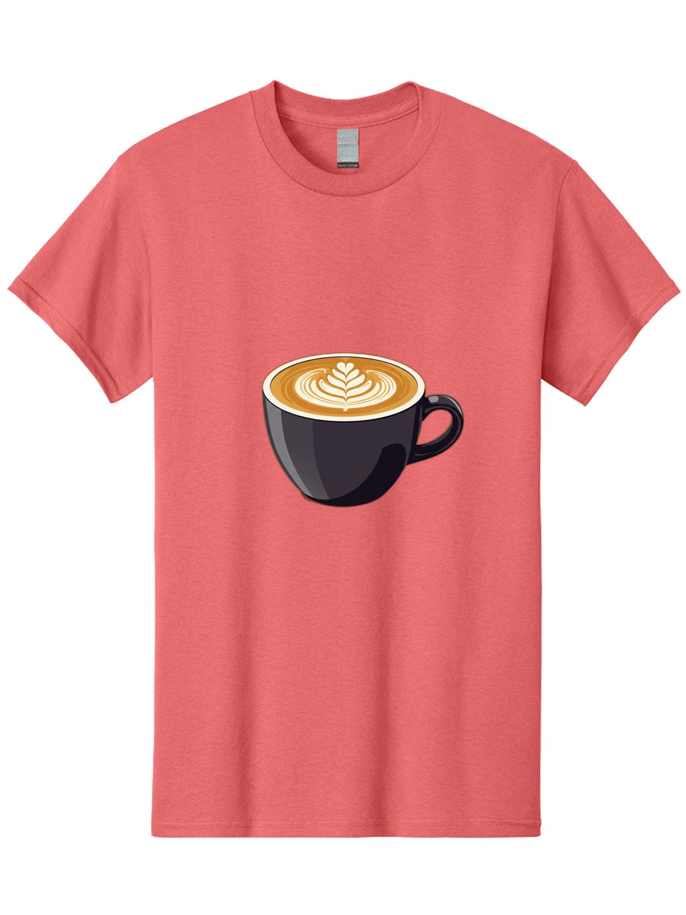Coffee-Cup-8 Men'S Graphic Tee, 100% Cotton, Comfortable Casual Summer Wear, Machine Washable, Coffee Cup, Latte Art, Coffee Drink, Espresso, Morning Coffee, Daily Grind, Coffee Culture, Coffee Time Baa358