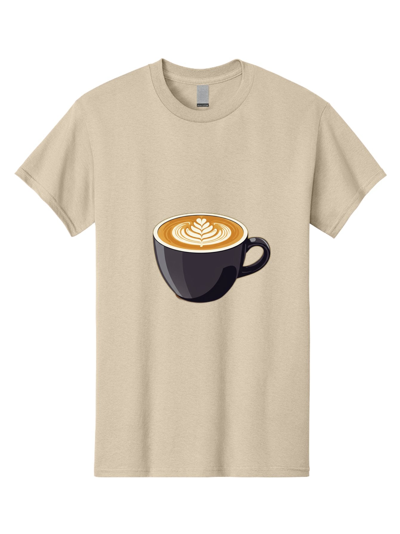 Coffee-Cup-8 Men'S Graphic Tee, 100% Cotton, Comfortable Casual Summer Wear, Machine Washable, Coffee Cup, Latte Art, Coffee Drink, Espresso, Morning Coffee, Daily Grind, Coffee Culture, Coffee Time Baa358 15