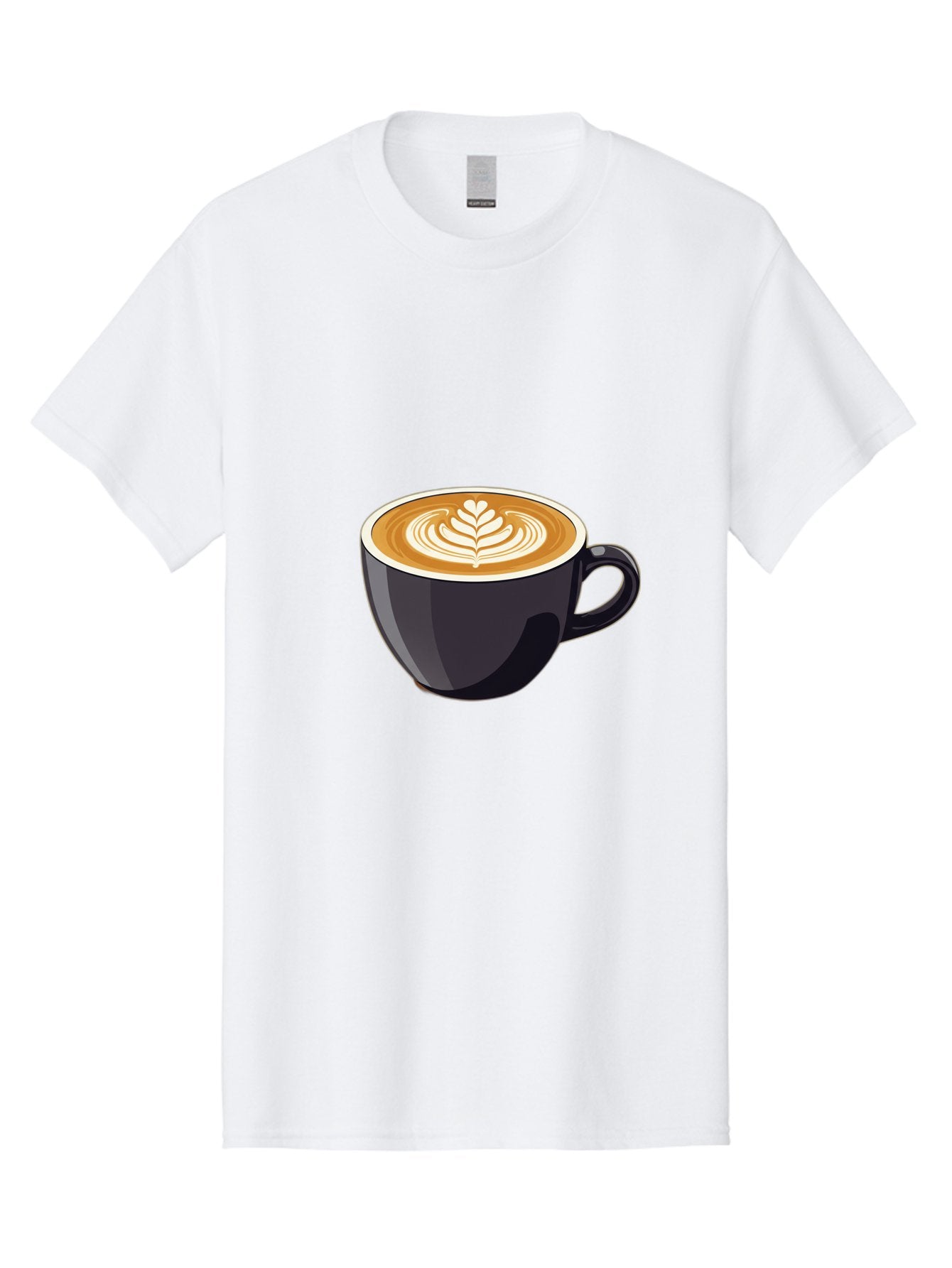 Coffee-Cup-8 Men'S Graphic Tee, 100% Cotton, Comfortable Casual Summer Wear, Machine Washable, Coffee Cup, Latte Art, Coffee Drink, Espresso, Morning Coffee, Daily Grind, Coffee Culture, Coffee Time Baa358 5