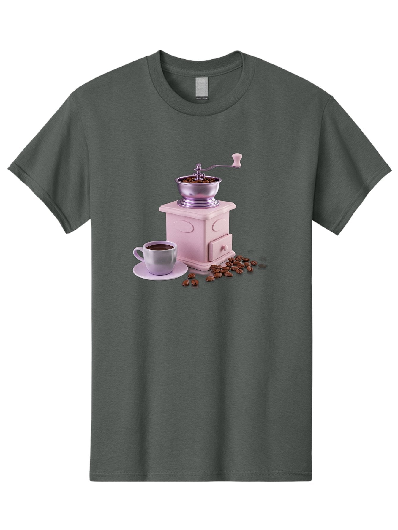 Coffee-Grinder-1 Men'S Graphic Tee, 100% Cotton, Comfortable Casual Summer Wear, Machine Washable, Coffee Grinder, Manual Grinder, Coffee Beans, Freshly Ground Coffee, Coffee Cup, Saucer, Morning Routine, Coffee Lover, Coffee Culture Baa371 6
