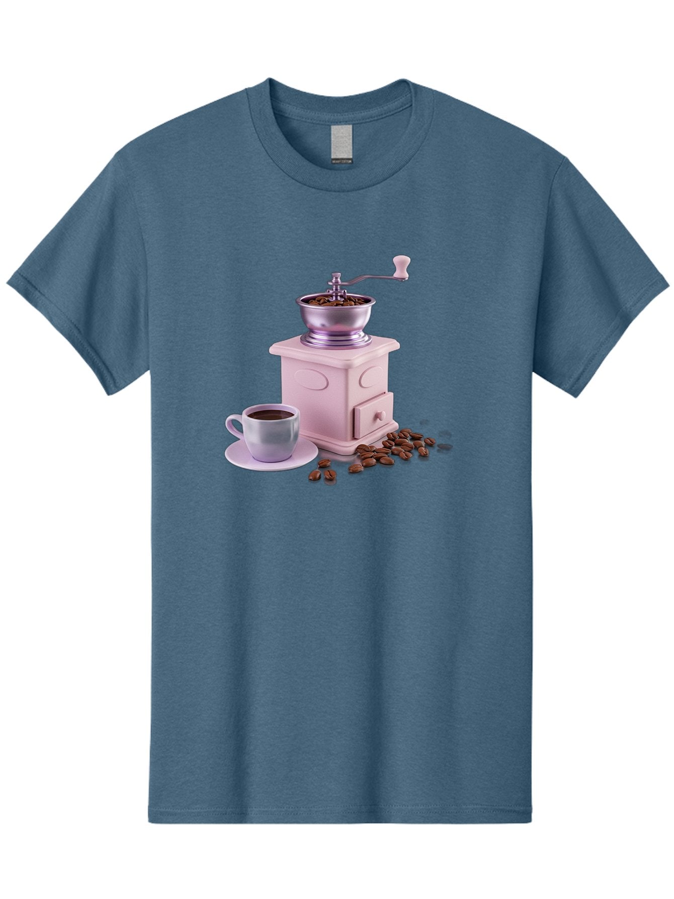 Coffee-Grinder-1 Men'S Graphic Tee, 100% Cotton, Comfortable Casual Summer Wear, Machine Washable, Coffee Grinder, Manual Grinder, Coffee Beans, Freshly Ground Coffee, Coffee Cup, Saucer, Morning Routine, Coffee Lover, Coffee Culture Baa371 15
