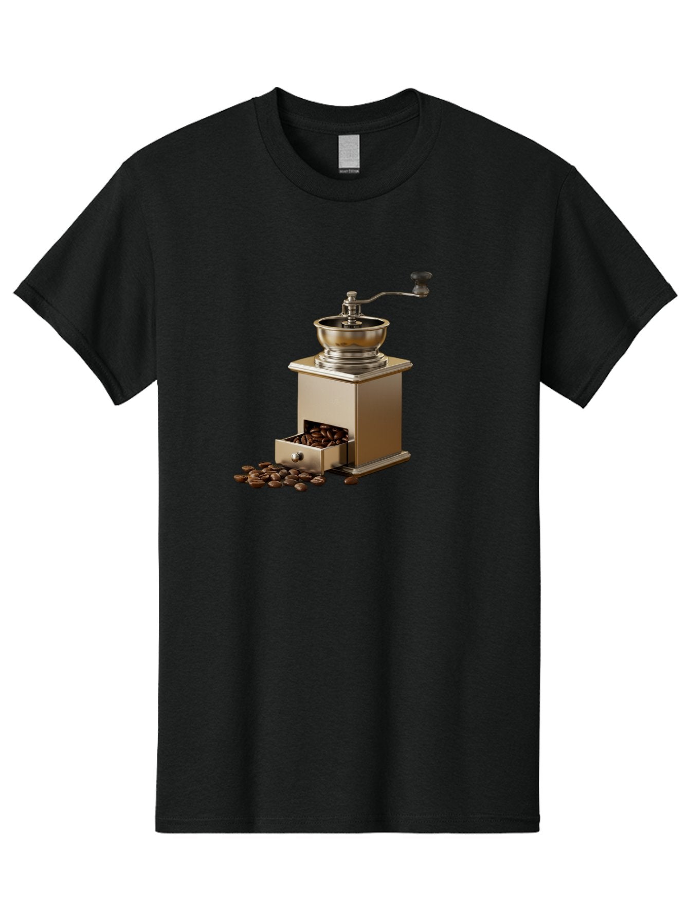 Coffee-Grinder-2 Men'S Graphic Tee, 100% Cotton, Comfortable Casual Summer Wear, Machine Washable, Coffee Grinder, Manual Grinder, Coffee Beans, Grinder With Drawer, Coffee Roasting, Manual Coffee, Coffee Grinding, Freshly Ground Coffee, Baa372 8
