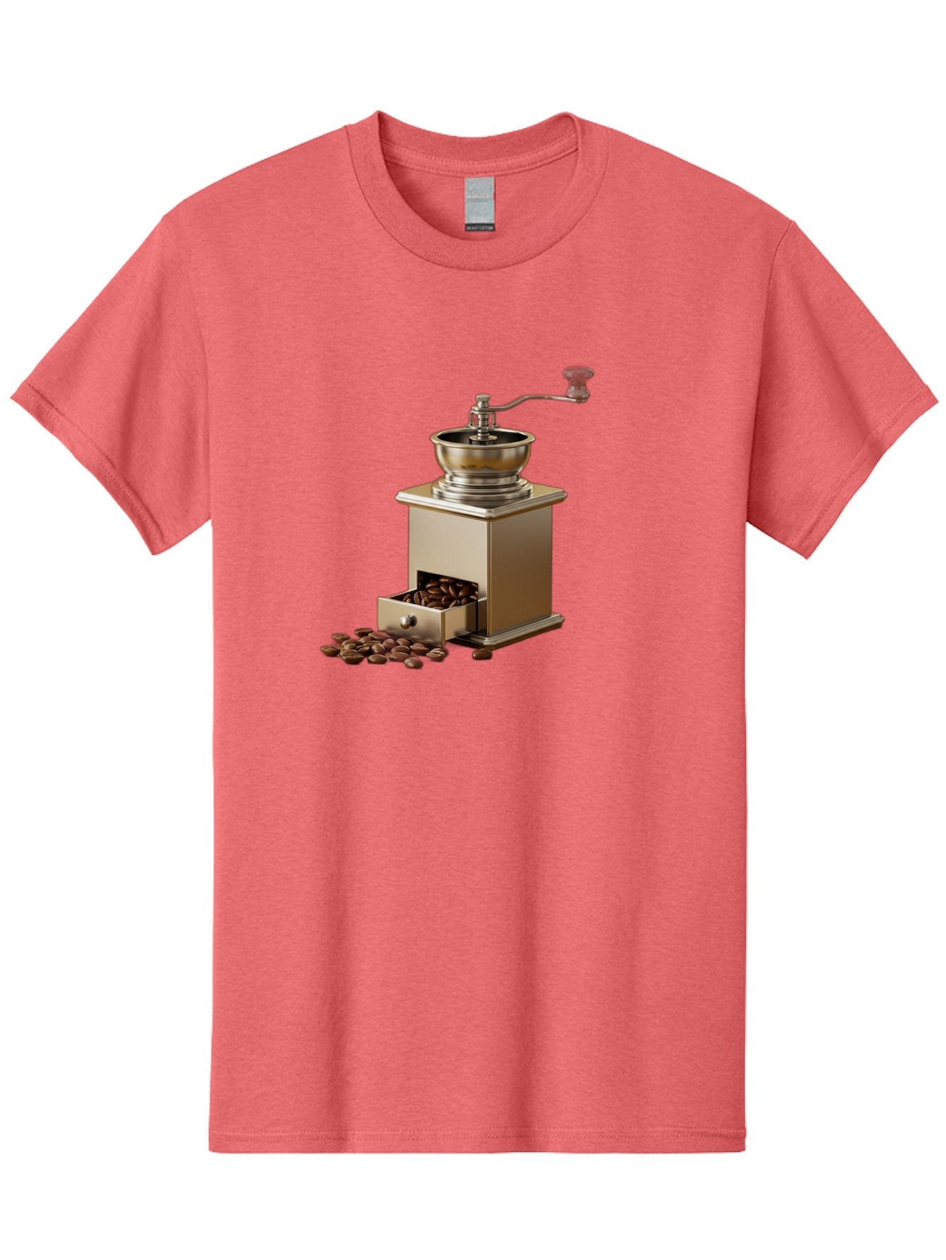 Coffee-Grinder-2 Men'S Graphic Tee, 100% Cotton, Comfortable Casual Summer Wear, Machine Washable, Coffee Grinder, Manual Grinder, Coffee Beans, Grinder With Drawer, Coffee Roasting, Manual Coffee, Coffee Grinding, Freshly Ground Coffee, Baa372 9