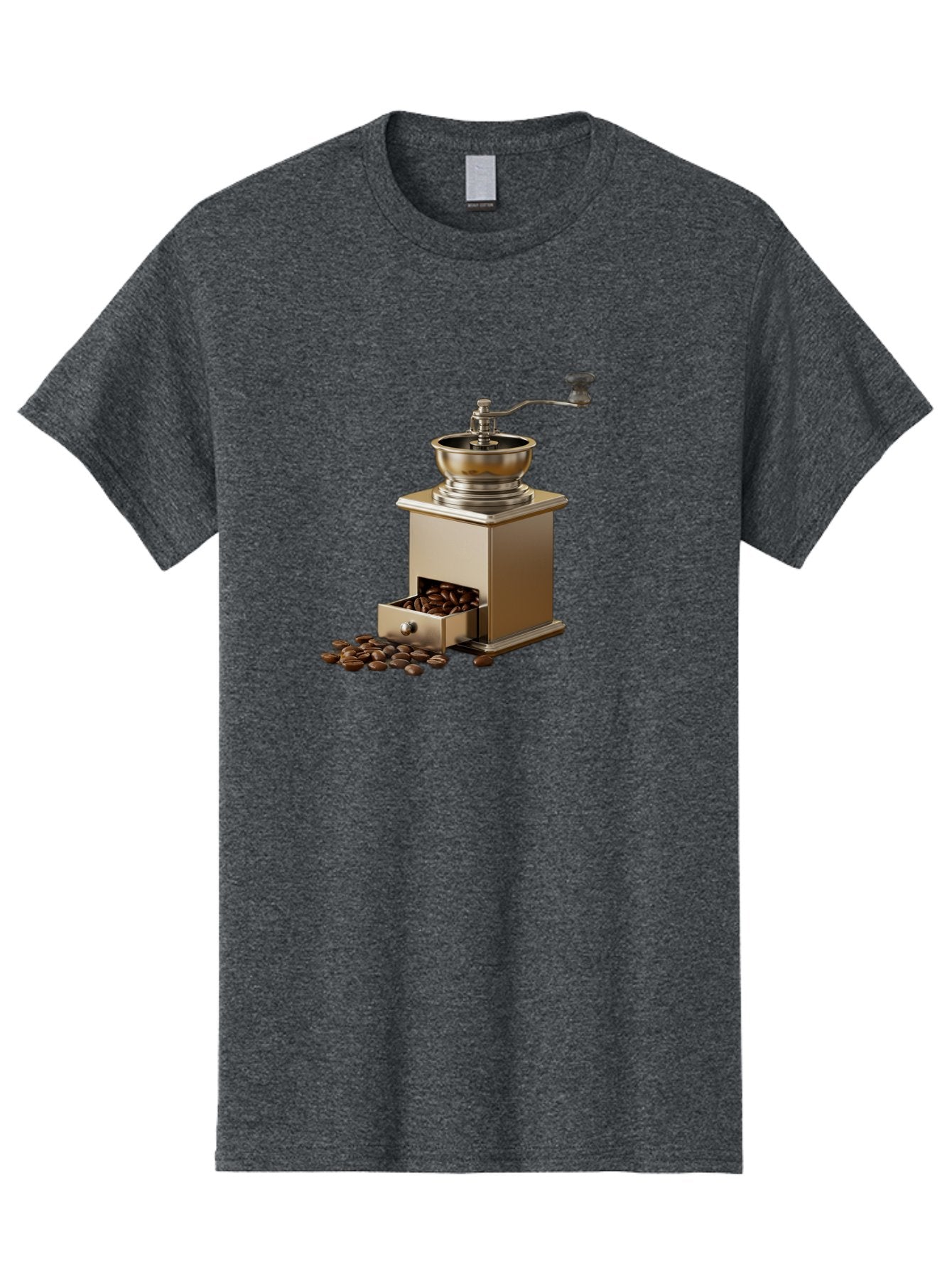 Coffee-Grinder-2 Men'S Graphic Tee, 100% Cotton, Comfortable Casual Summer Wear, Machine Washable, Coffee Grinder, Manual Grinder, Coffee Beans, Grinder With Drawer, Coffee Roasting, Manual Coffee, Coffee Grinding, Freshly Ground Coffee, Baa372 4