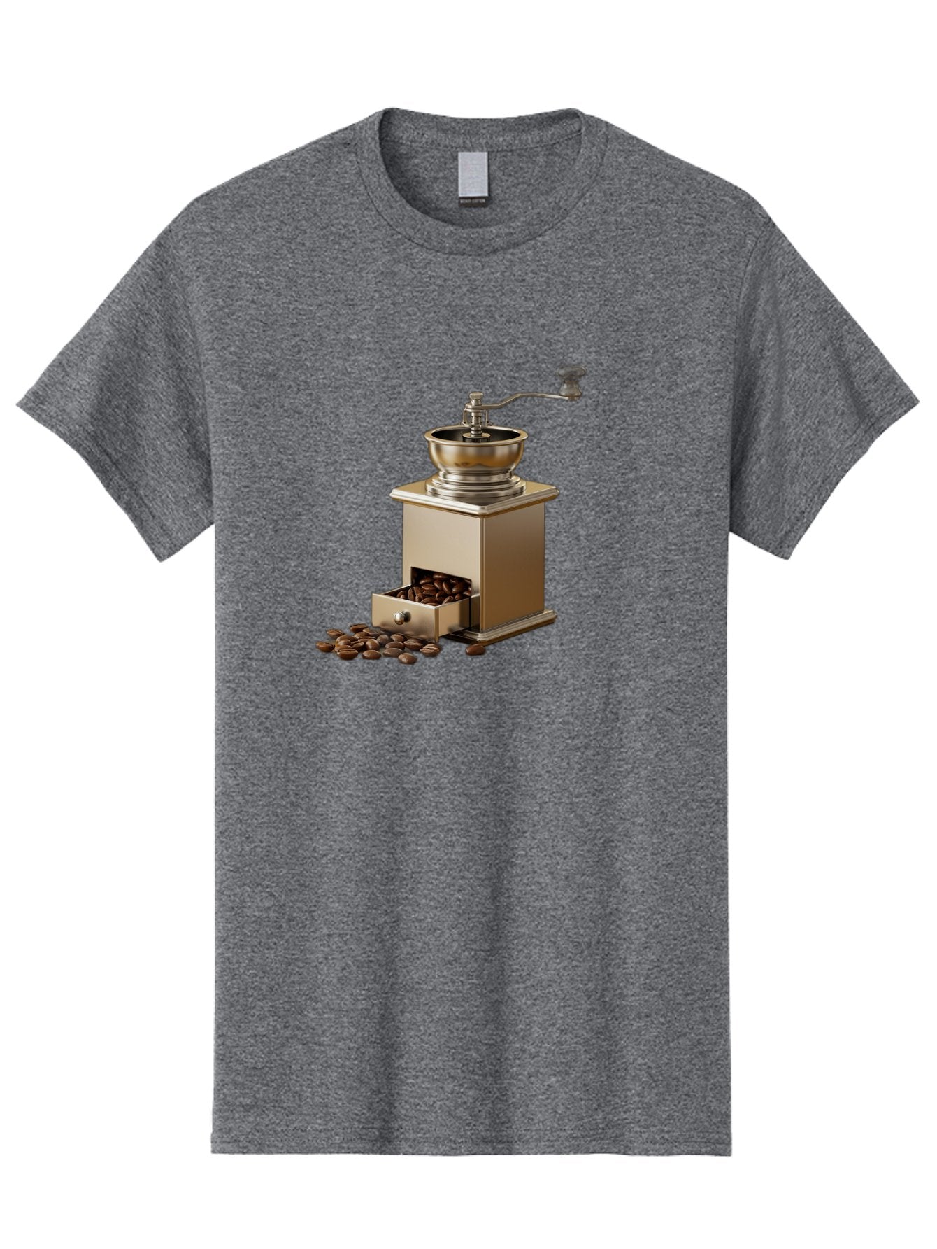 Coffee-Grinder-2 Men'S Graphic Tee, 100% Cotton, Comfortable Casual Summer Wear, Machine Washable, Coffee Grinder, Manual Grinder, Coffee Beans, Grinder With Drawer, Coffee Roasting, Manual Coffee, Coffee Grinding, Freshly Ground Coffee, Baa372 10