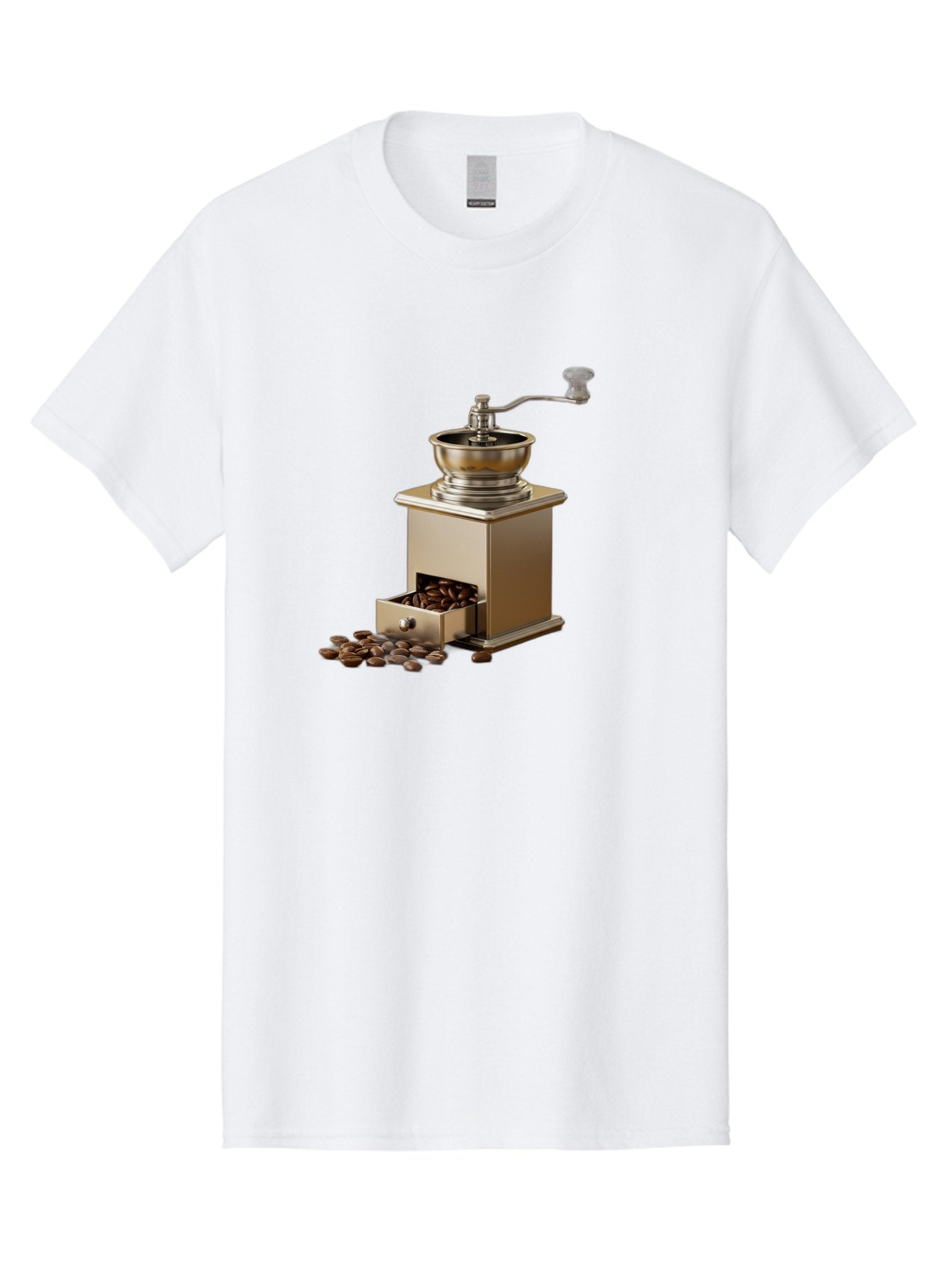 Coffee-Grinder-2 Men'S Graphic Tee, 100% Cotton, Comfortable Casual Summer Wear, Machine Washable, Coffee Grinder, Manual Grinder, Coffee Beans, Grinder With Drawer, Coffee Roasting, Manual Coffee, Coffee Grinding, Freshly Ground Coffee, Baa372 7