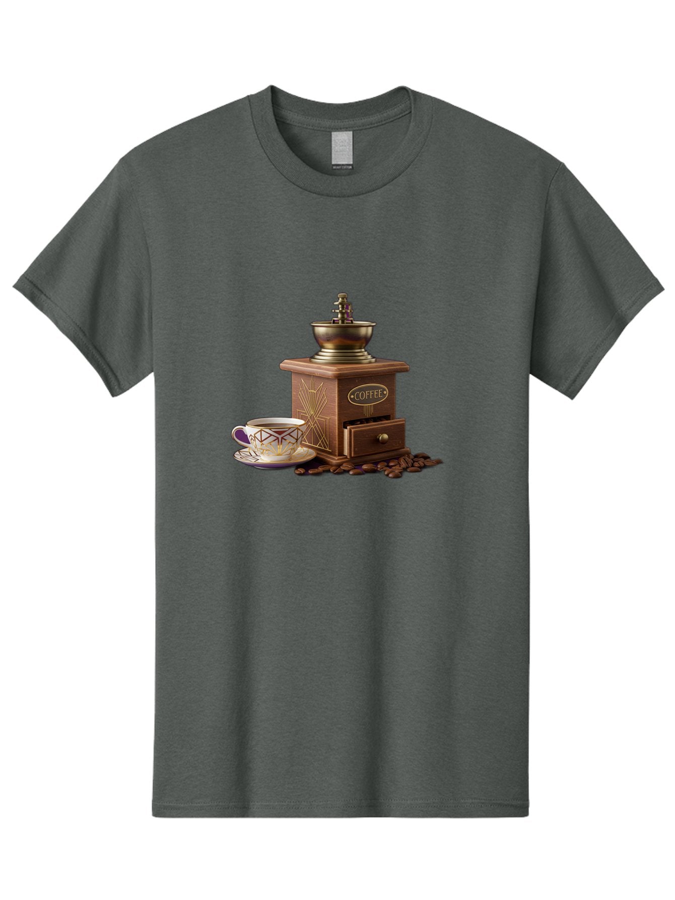 Coffee-Grinder Men'S Graphic Tee, 100% Cotton, Comfortable Casual Summer Wear, Machine Washable, Coffee Grinder, Coffee Beans, Coffee Cup, Morning Coffee, Coffee Time, Coffee Ritual, Coffee Culture, Coffee Lover, Coffee Break Baa374 12