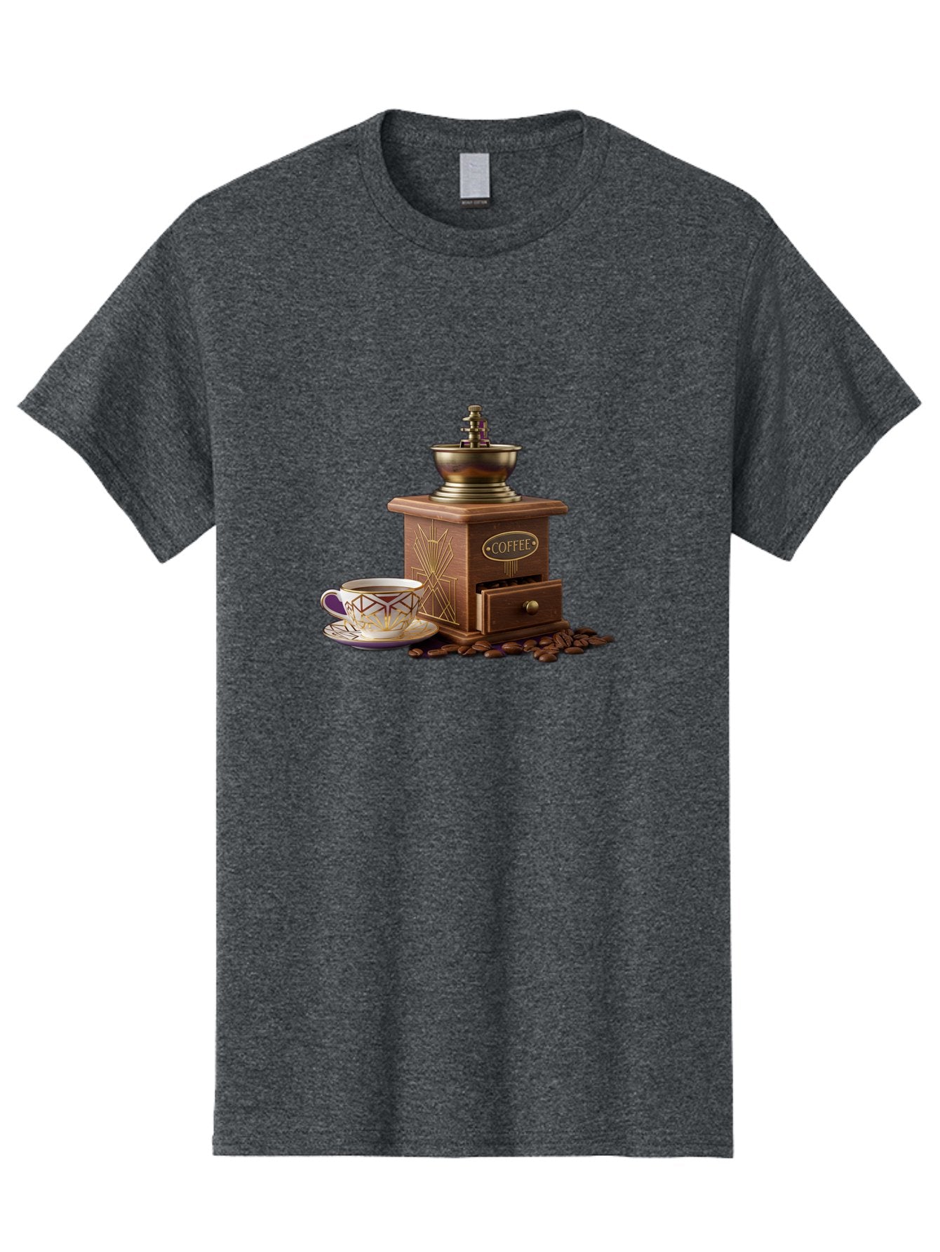 Coffee-Grinder Men'S Graphic Tee, 100% Cotton, Comfortable Casual Summer Wear, Machine Washable, Coffee Grinder, Coffee Beans, Coffee Cup, Morning Coffee, Coffee Time, Coffee Ritual, Coffee Culture, Coffee Lover, Coffee Break Baa374 6