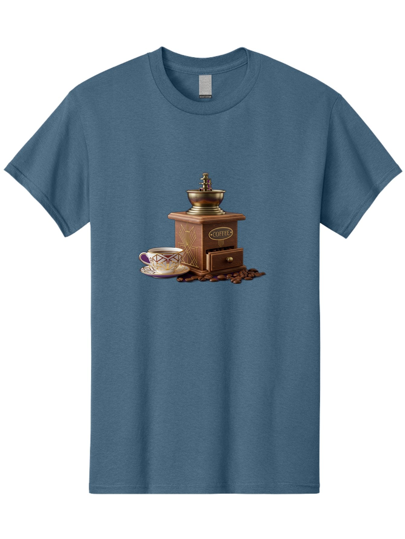 Coffee-Grinder Men'S Graphic Tee, 100% Cotton, Comfortable Casual Summer Wear, Machine Washable, Coffee Grinder, Coffee Beans, Coffee Cup, Morning Coffee, Coffee Time, Coffee Ritual, Coffee Culture, Coffee Lover, Coffee Break Baa374 9