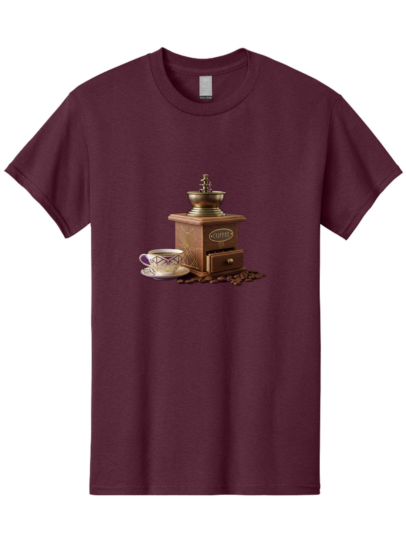 Coffee-Grinder Men'S Graphic Tee, 100% Cotton, Comfortable Casual Summer Wear, Machine Washable, Coffee Grinder, Coffee Beans, Coffee Cup, Morning Coffee, Coffee Time, Coffee Ritual, Coffee Culture, Coffee Lover, Coffee Break Baa374 7