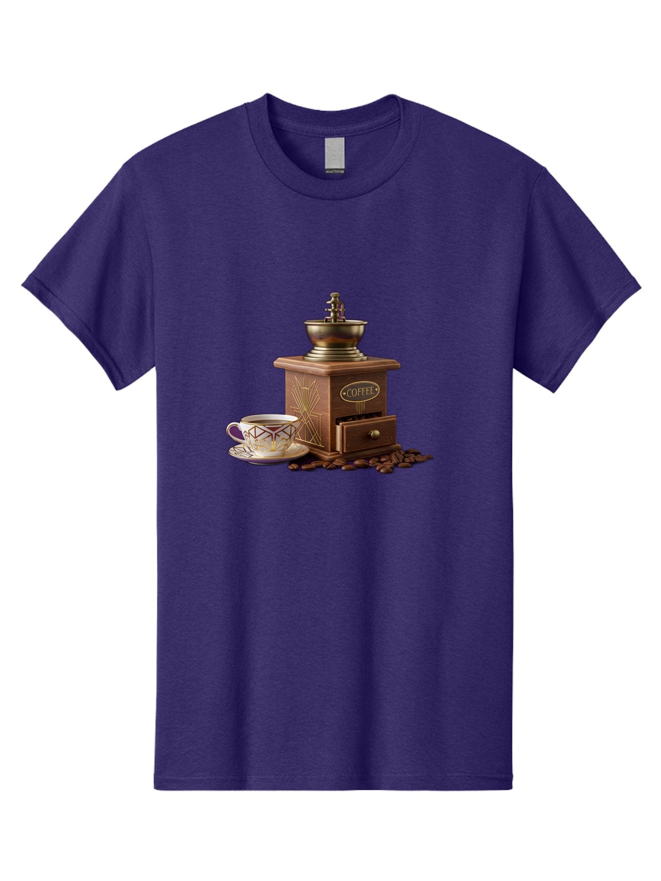 Coffee-Grinder Men'S Graphic Tee, 100% Cotton, Comfortable Casual Summer Wear, Machine Washable, Coffee Grinder, Coffee Beans, Coffee Cup, Morning Coffee, Coffee Time, Coffee Ritual, Coffee Culture, Coffee Lover, Coffee Break Baa374 4