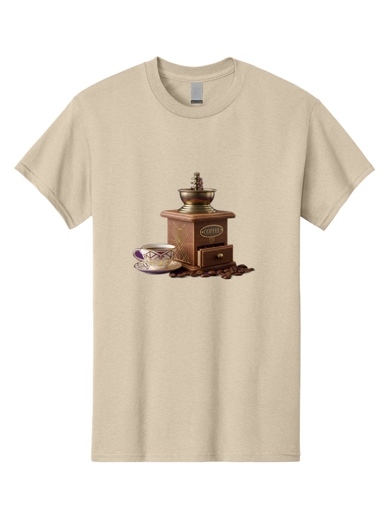 Coffee-Grinder Men'S Graphic Tee, 100% Cotton, Comfortable Casual Summer Wear, Machine Washable, Coffee Grinder, Coffee Beans, Coffee Cup, Morning Coffee, Coffee Time, Coffee Ritual, Coffee Culture, Coffee Lover, Coffee Break Baa374 10