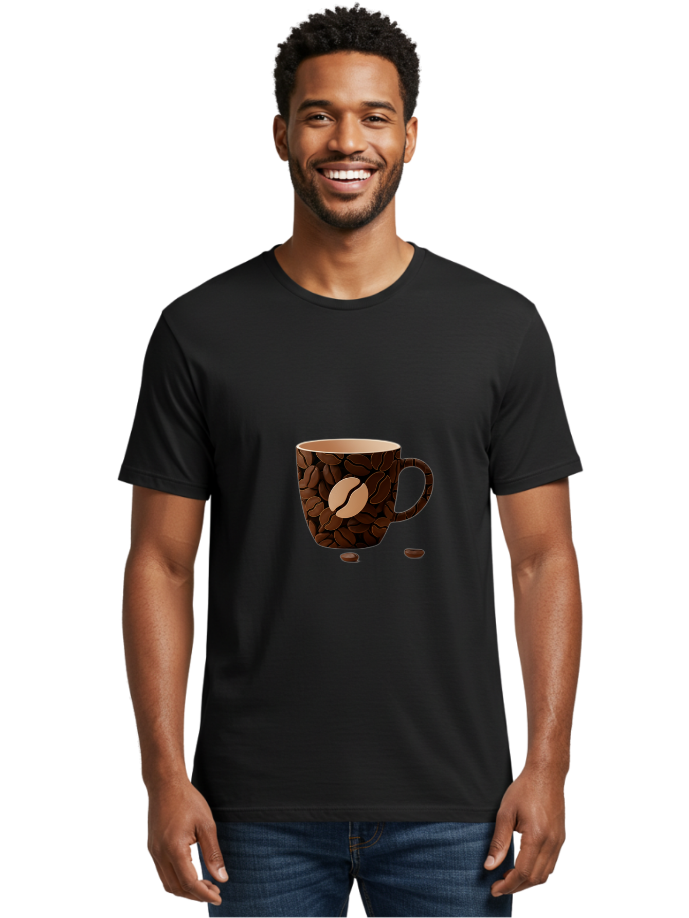 Coffee-Mug-1 Men'S Graphic Tee, 100% Cotton, Comfortable Casual Summer Wear, Machine Washable, Coffee Mug, Coffee Beans, Coffee Lover, Morning Coffee, Caffeine, Brew, Coffee Break, Coffee Cup, Bean Design Baa375 28