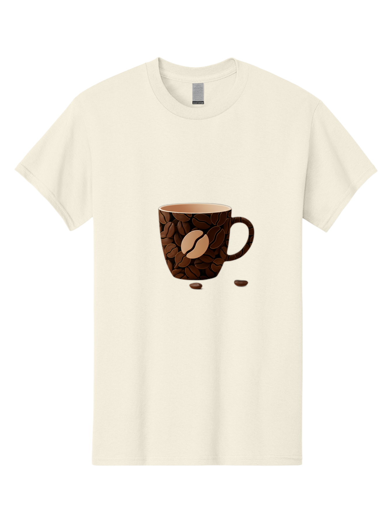 Coffee-Mug-1 Men'S Graphic Tee, 100% Cotton, Comfortable Casual Summer Wear, Machine Washable, Coffee Mug, Coffee Beans, Coffee Lover, Morning Coffee, Caffeine, Brew, Coffee Break, Coffee Cup, Bean Design Baa375