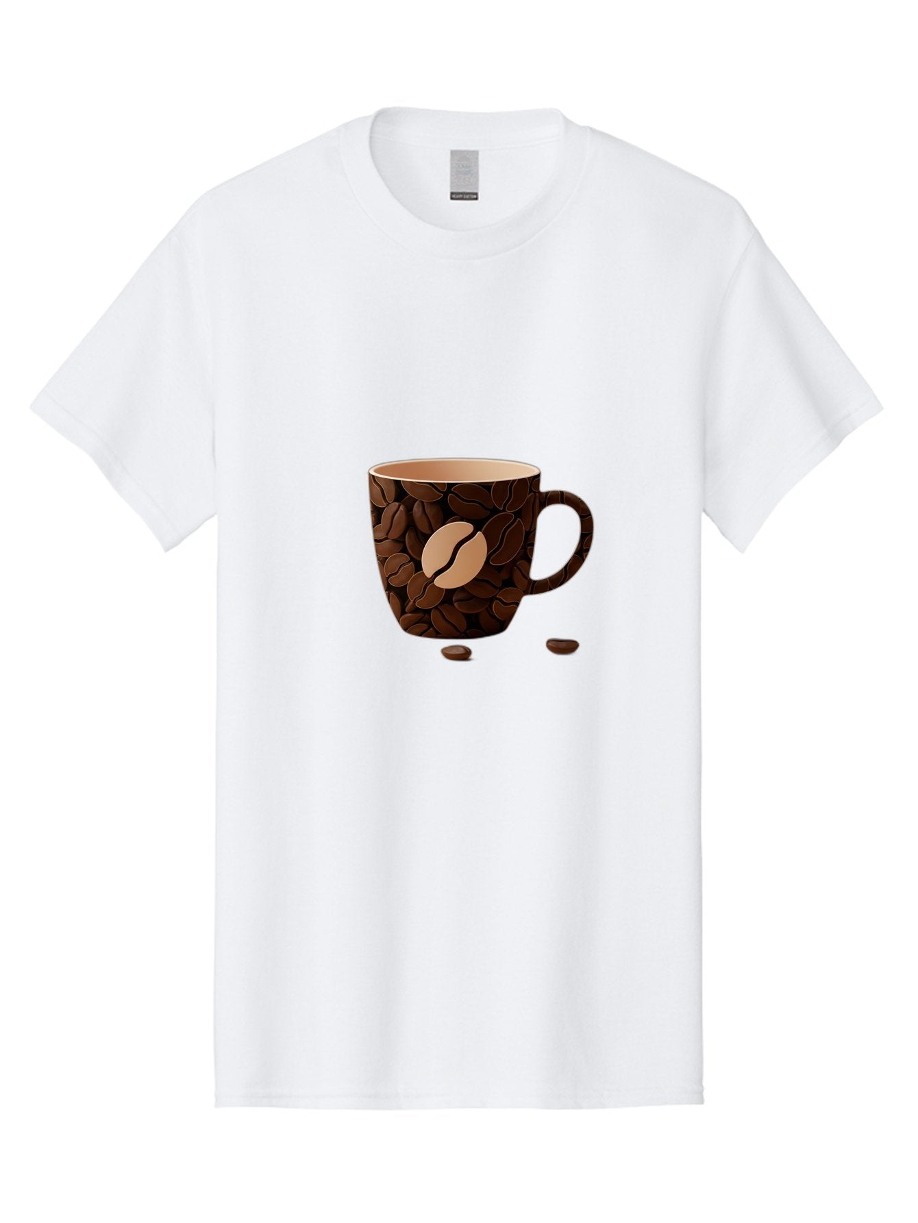 Coffee-Mug-1 Men'S Graphic Tee, 100% Cotton, Comfortable Casual Summer Wear, Machine Washable, Coffee Mug, Coffee Beans, Coffee Lover, Morning Coffee, Caffeine, Brew, Coffee Break, Coffee Cup, Bean Design Baa375