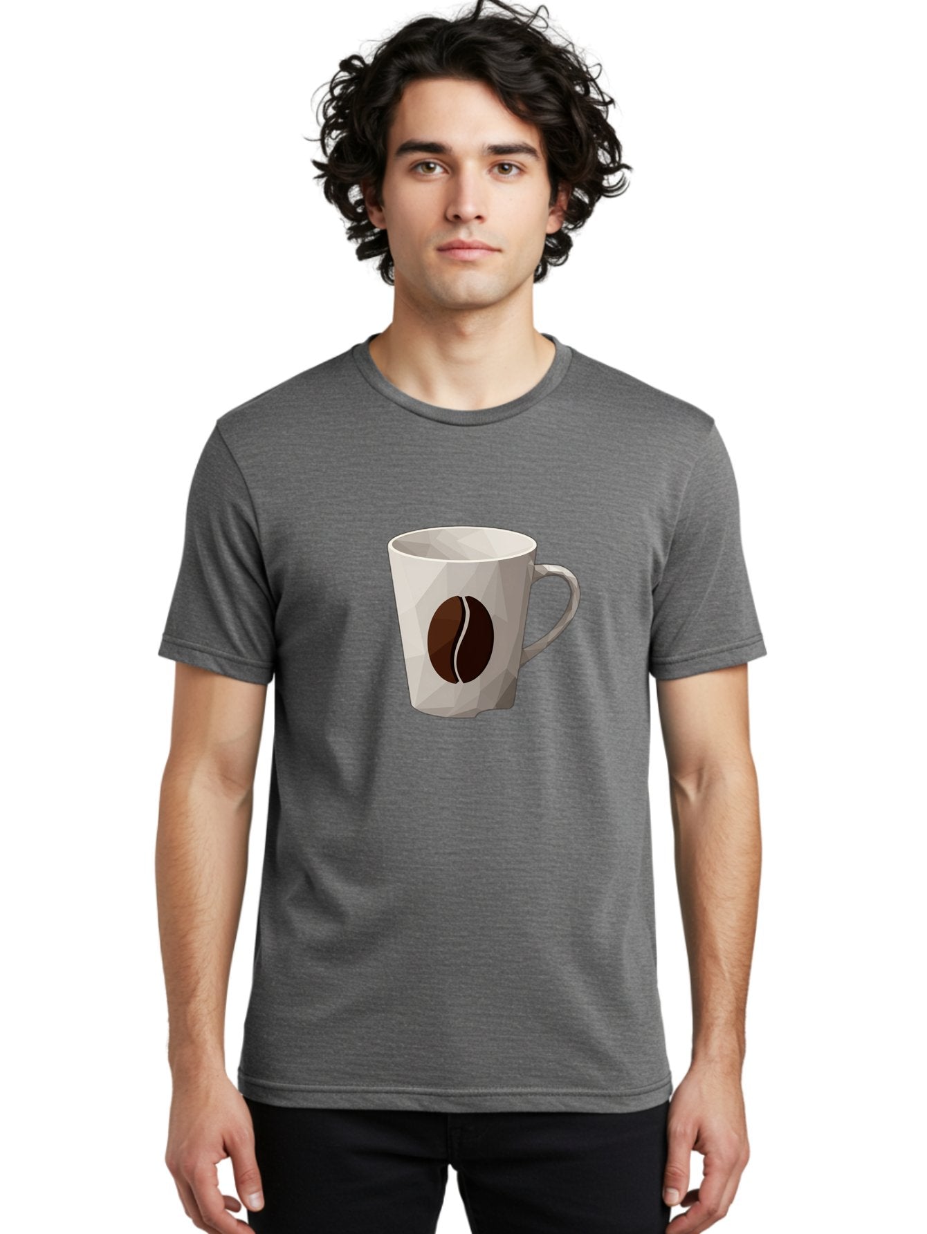 Coffee-Mug-3 Men'S Graphic Tee, 100% Cotton, Comfortable Casual Summer Wear, Machine Washable, Coffee Mug, Coffee Bean Design, White Ceramic, Modern Art, Coffee Lover, Morning Routine, Coffee Break, Daily Grind, Coffee Culture, Caffeine Fix Baa377 25
