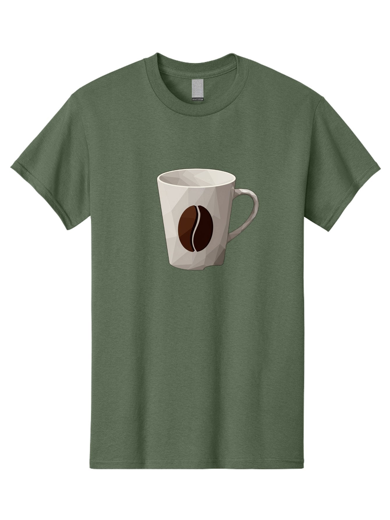 Coffee-Mug-3 Men'S Graphic Tee, 100% Cotton, Comfortable Casual Summer Wear, Machine Washable, Coffee Mug, Coffee Bean Design, White Ceramic, Modern Art, Coffee Lover, Morning Routine, Coffee Break, Daily Grind, Coffee Culture, Caffeine Fix Baa377 4