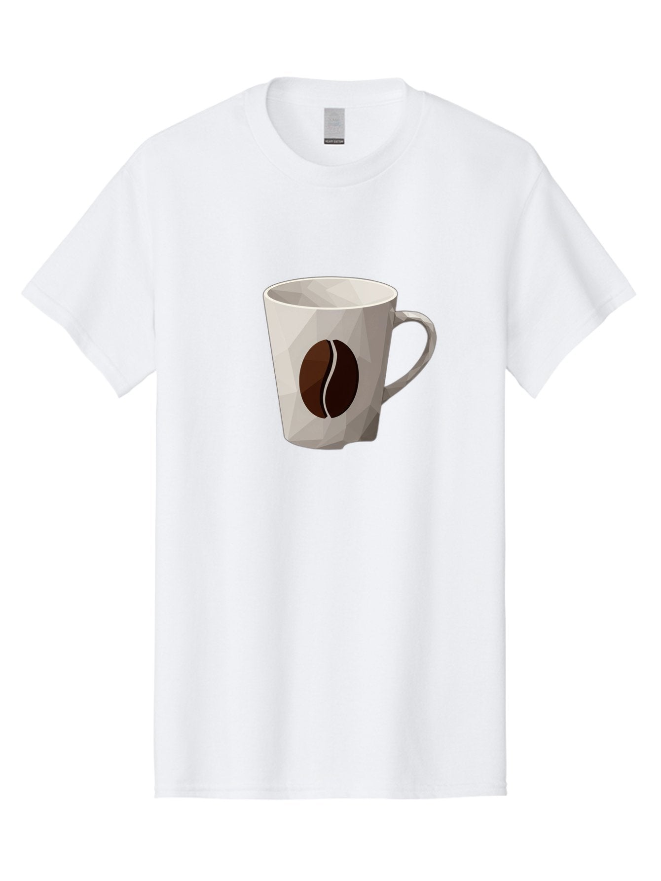 Coffee-Mug-3 Men'S Graphic Tee, 100% Cotton, Comfortable Casual Summer Wear, Machine Washable, Coffee Mug, Coffee Bean Design, White Ceramic, Modern Art, Coffee Lover, Morning Routine, Coffee Break, Daily Grind, Coffee Culture, Caffeine Fix Baa377 3