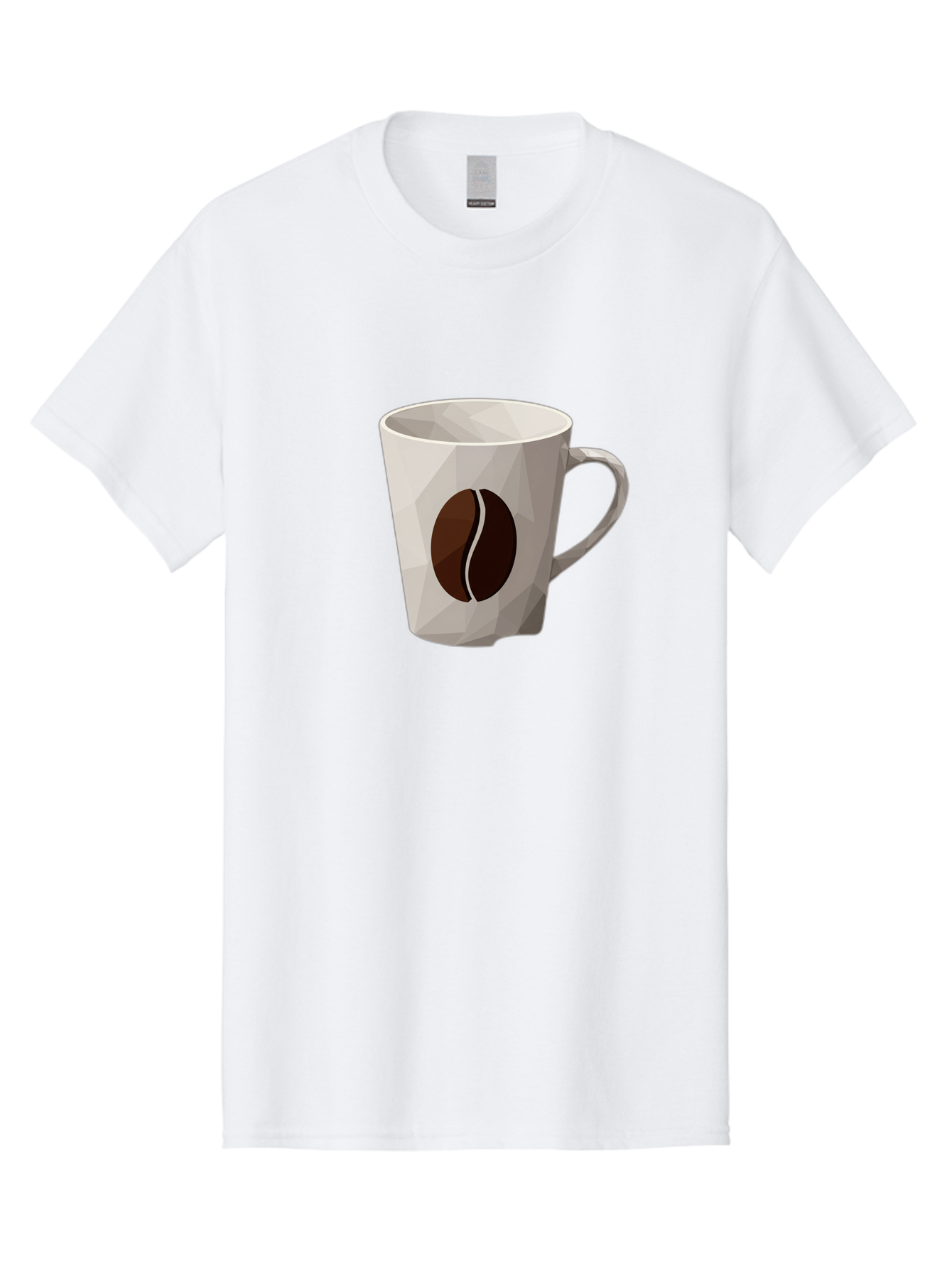 Coffee-Mug-3 Men'S Graphic Tee, 100% Cotton, Comfortable Casual Summer Wear, Machine Washable, Coffee Mug, Coffee Bean Design, White Ceramic, Modern Art, Coffee Lover, Morning Routine, Coffee Break, Daily Grind, Coffee Culture, Caffeine Fix Baa377 17