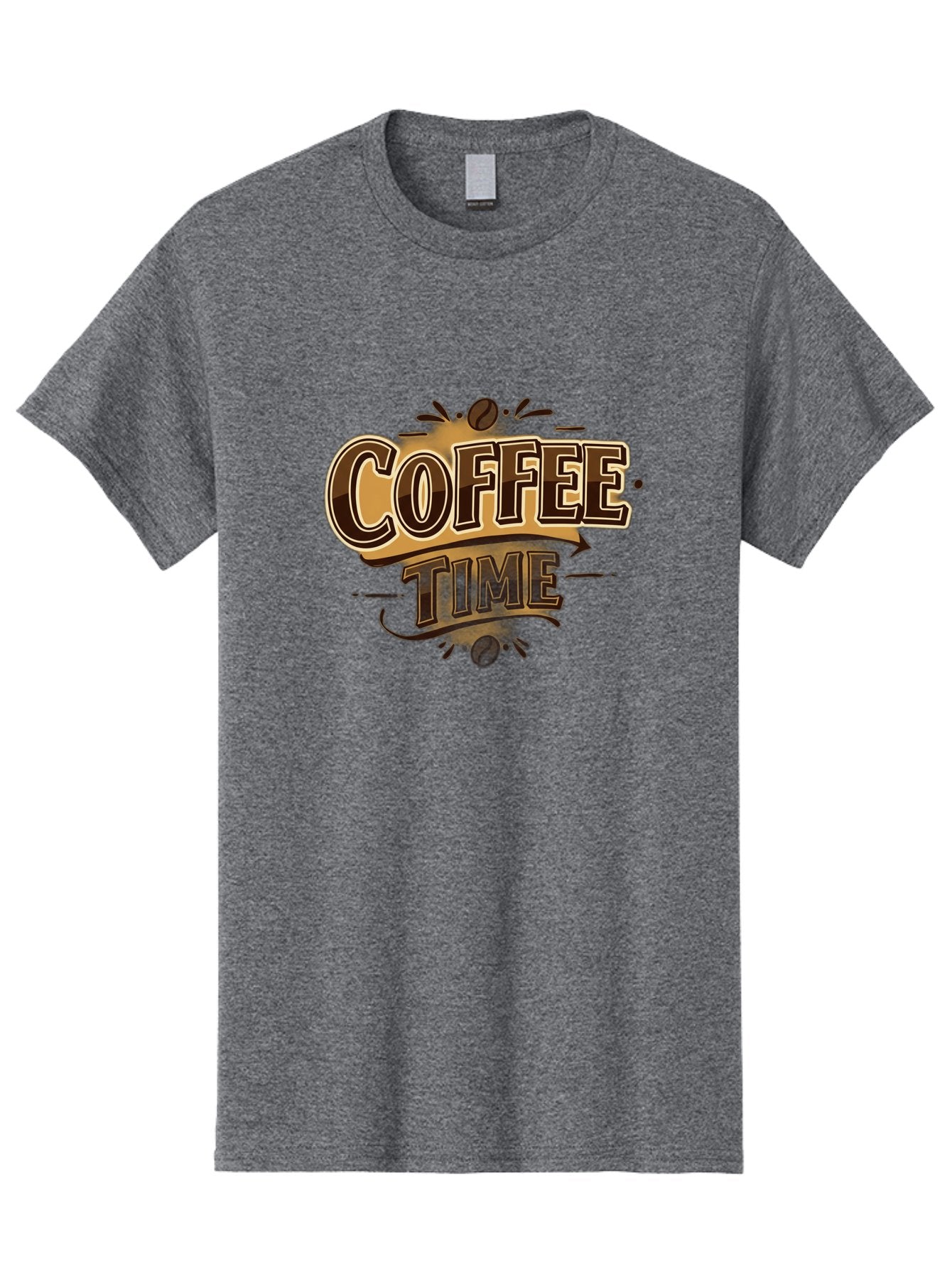 Coffee-Time Men'S Graphic Tee, 100% Cotton, Comfortable Casual Summer Wear, Machine Washable, Coffee Time, Coffee Beans, Coffee Break, Morning Coffee, Coffee Lover, Coffee Culture, Caffeine Boost, Daily Grind Baa380 9