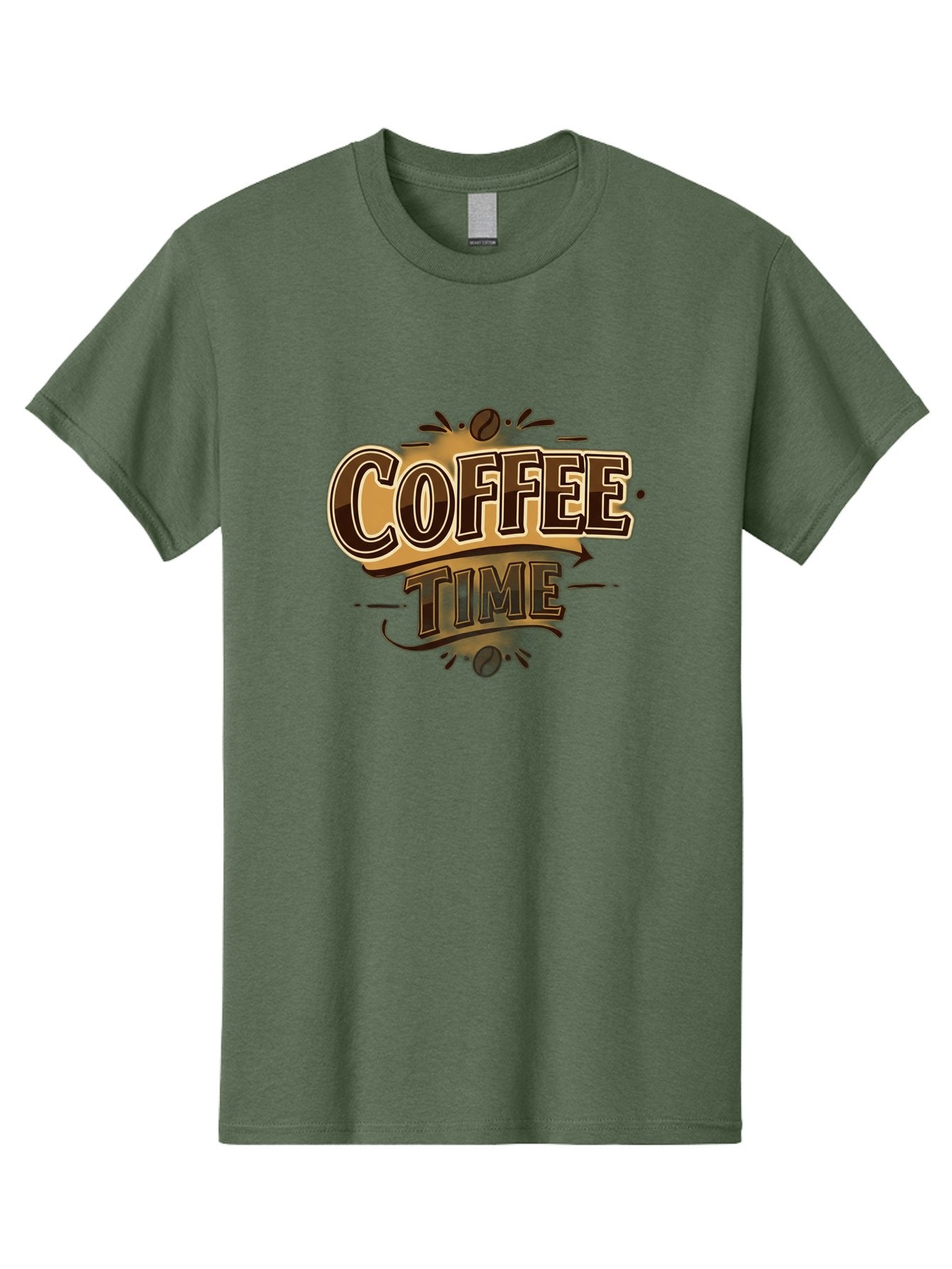 Coffee-Time Men'S Graphic Tee, 100% Cotton, Comfortable Casual Summer Wear, Machine Washable, Coffee Time, Coffee Beans, Coffee Break, Morning Coffee, Coffee Lover, Coffee Culture, Caffeine Boost, Daily Grind Baa380