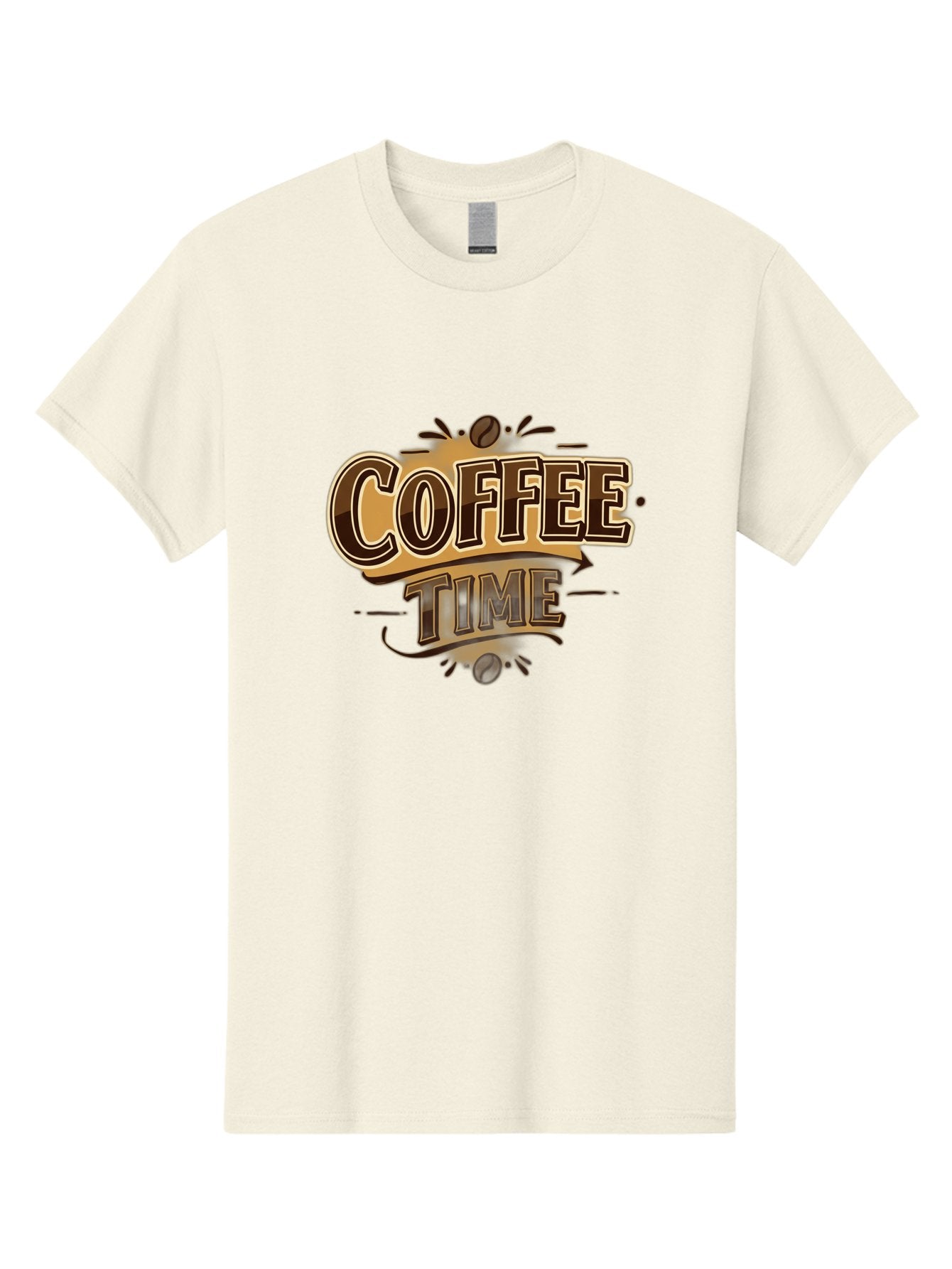 Coffee-Time Men'S Graphic Tee, 100% Cotton, Comfortable Casual Summer Wear, Machine Washable, Coffee Time, Coffee Beans, Coffee Break, Morning Coffee, Coffee Lover, Coffee Culture, Caffeine Boost, Daily Grind Baa380 4
