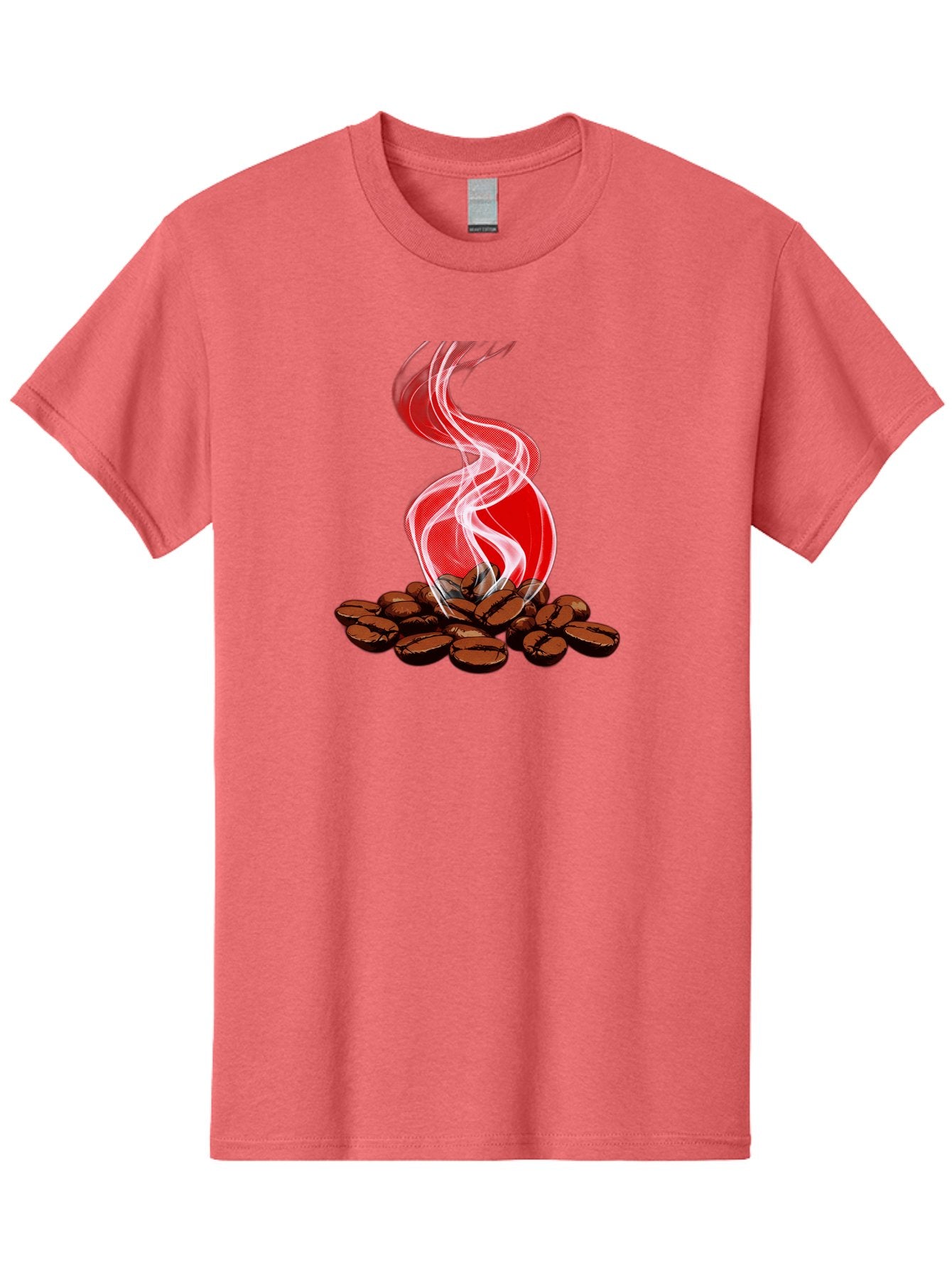 Coffee Men'S Graphic Tee, 100% Cotton, Comfortable Casual Summer Wear, Machine Washable, Coffee Beans, Roasted Coffee, Freshly Brewed Coffee, Steam Rising, Morning Coffee, Coffee Culture, Energy Boost, Morning Pick-Me-Up Baa381 4