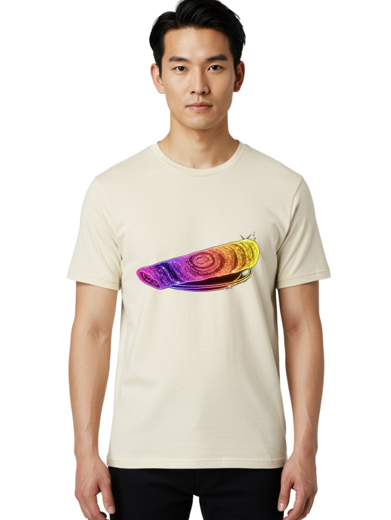 Colorful-Dosa Men'S Graphic Tee, 100% Cotton, Comfortable Casual Summer Wear, Machine Washable, Microscopic Animal, Tiny Creature, Eight Legs, Water Bear, Colorful, Vibrant, Scientific Illustration, Detailed Structure, Unique Texture Baa387 28