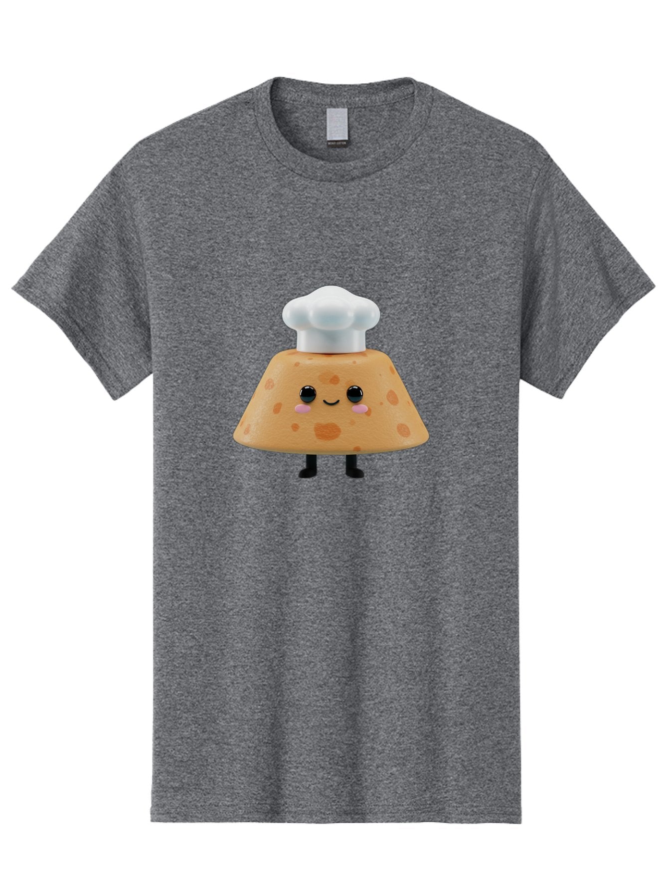 Cookie-Chef-Hat Men'S Graphic Tee, 100% Cotton, Comfortable Casual Summer Wear, Machine Washable, Smiling Cookie, Chef Hat, Cartoon Character, Kawaii Food, Funny Baked Goods, Adorable Dessert, Cute Pastry Baa397 13