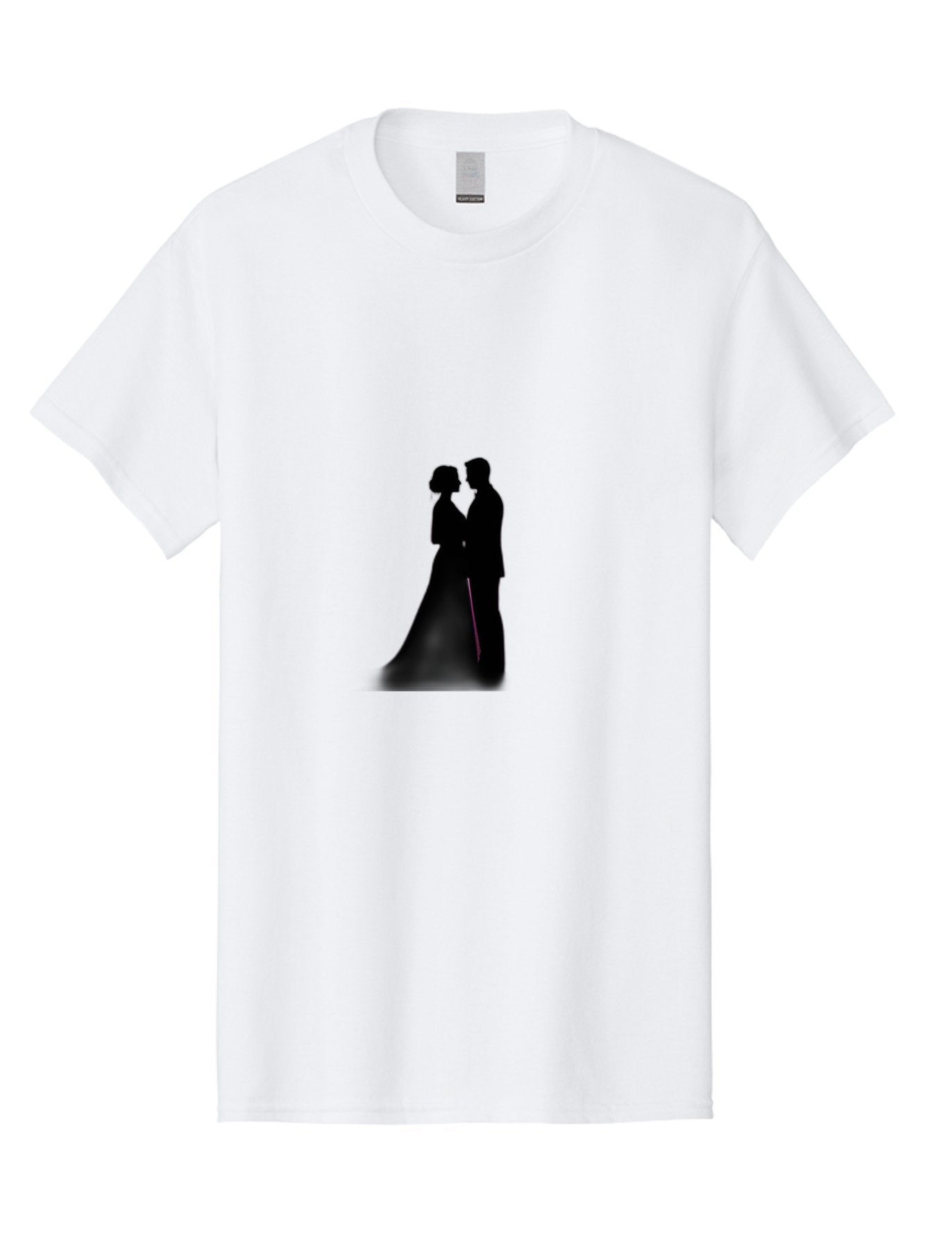 Couple-Silhouette Men'S Graphic Tee, 100% Cotton, Comfortable Casual Summer Wear, Machine Washable, Couple Kissing, Romantic Love, Wedding Couple, Silhouette, Tender Moment, Intimate Kiss, Love Birds Baa408 8
