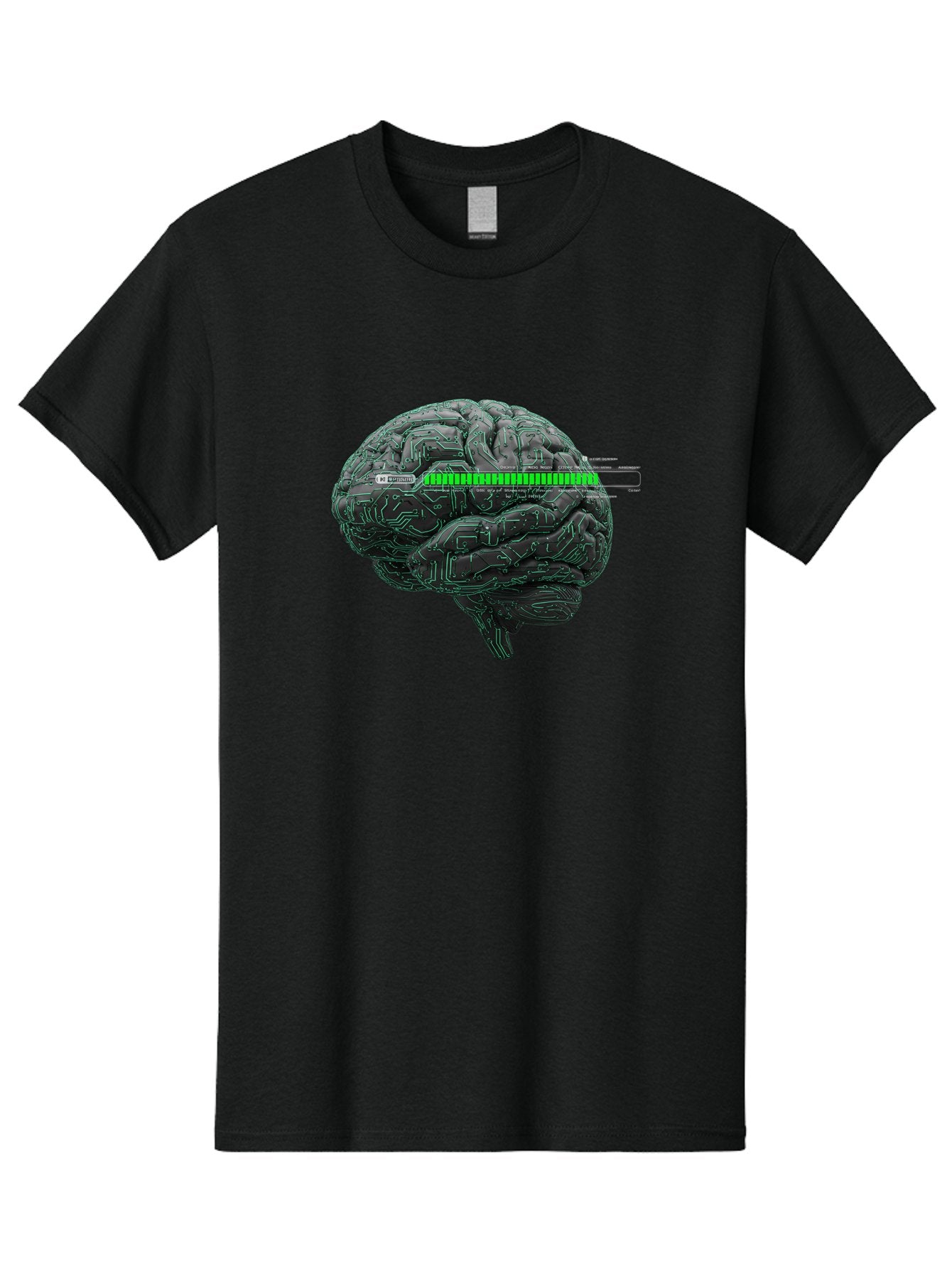 Cpu-Brain Men'S Graphic Tee, 100% Cotton, Comfortable Casual Summer Wear, Machine Washable, Human Brain, Circuit Board, Technology Integration, Futuristic Design, Artificial Intelligence, Neuroscience, Me Grown, Tech Meets Biology Baa409 7