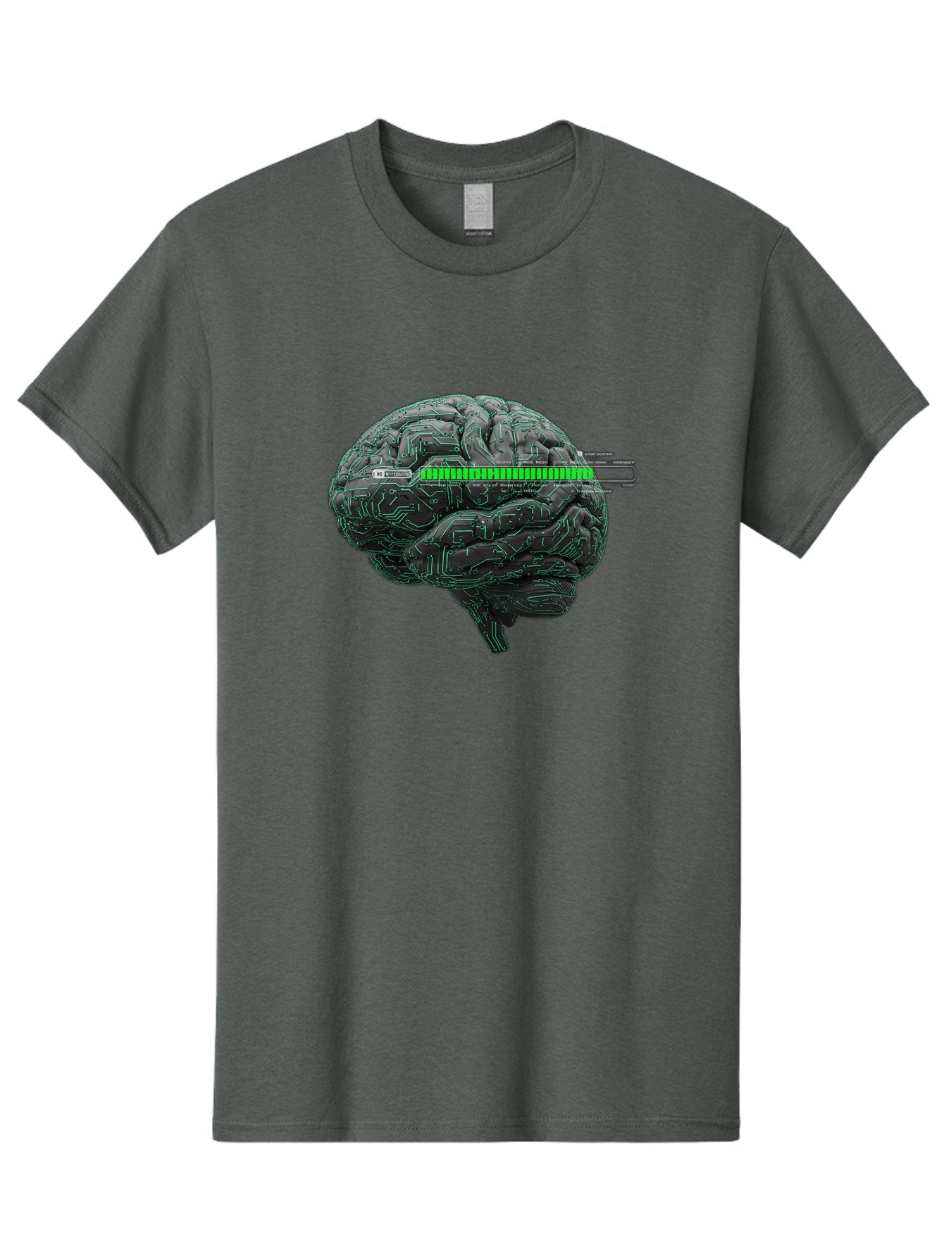 Cpu-Brain Men'S Graphic Tee, 100% Cotton, Comfortable Casual Summer Wear, Machine Washable, Human Brain, Circuit Board, Technology Integration, Futuristic Design, Artificial Intelligence, Neuroscience, Me Grown, Tech Meets Biology Baa409 6