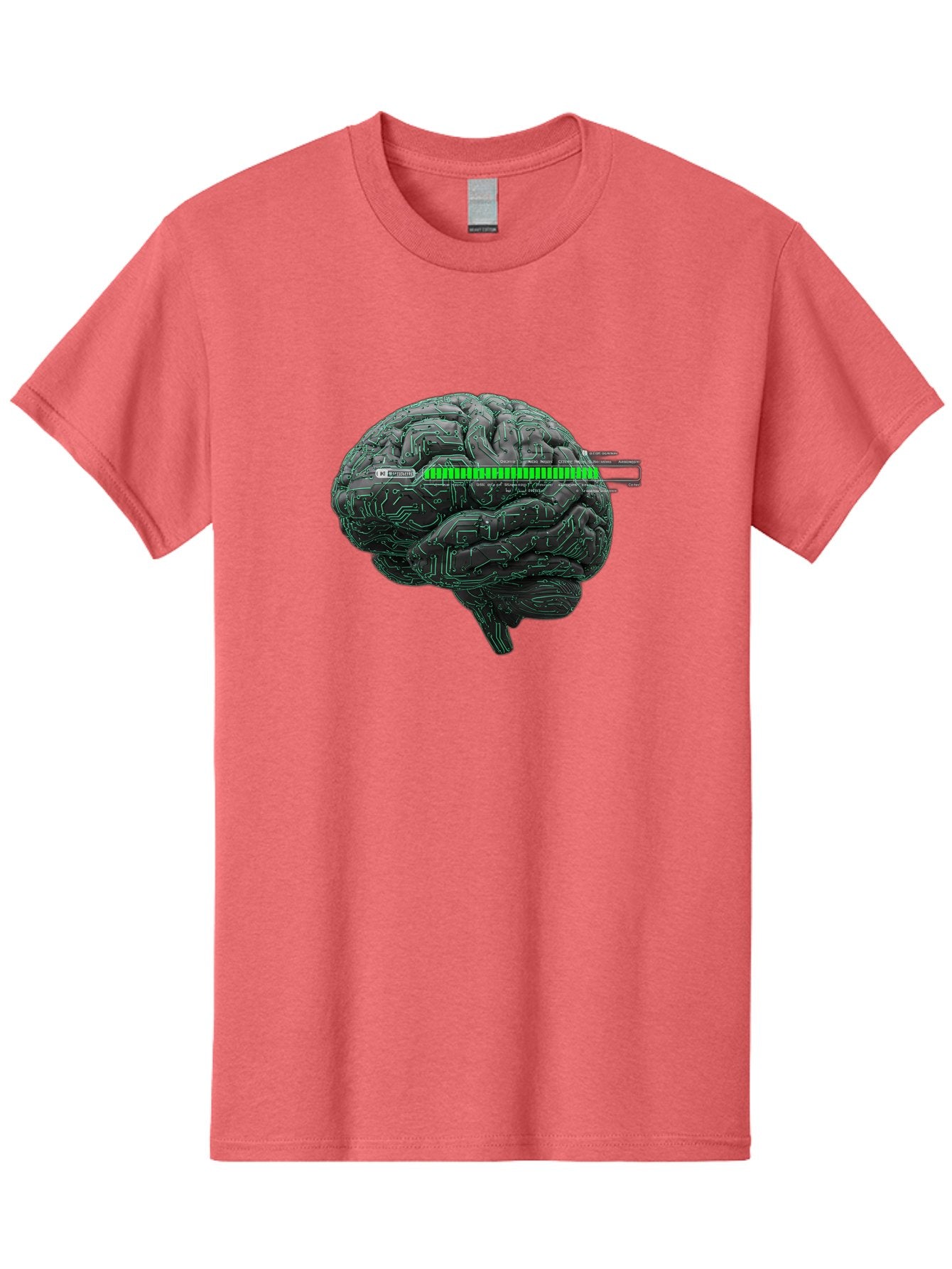 Cpu-Brain Men'S Graphic Tee, 100% Cotton, Comfortable Casual Summer Wear, Machine Washable, Human Brain, Circuit Board, Technology Integration, Futuristic Design, Artificial Intelligence, Neuroscience, Me Grown, Tech Meets Biology Baa409 15