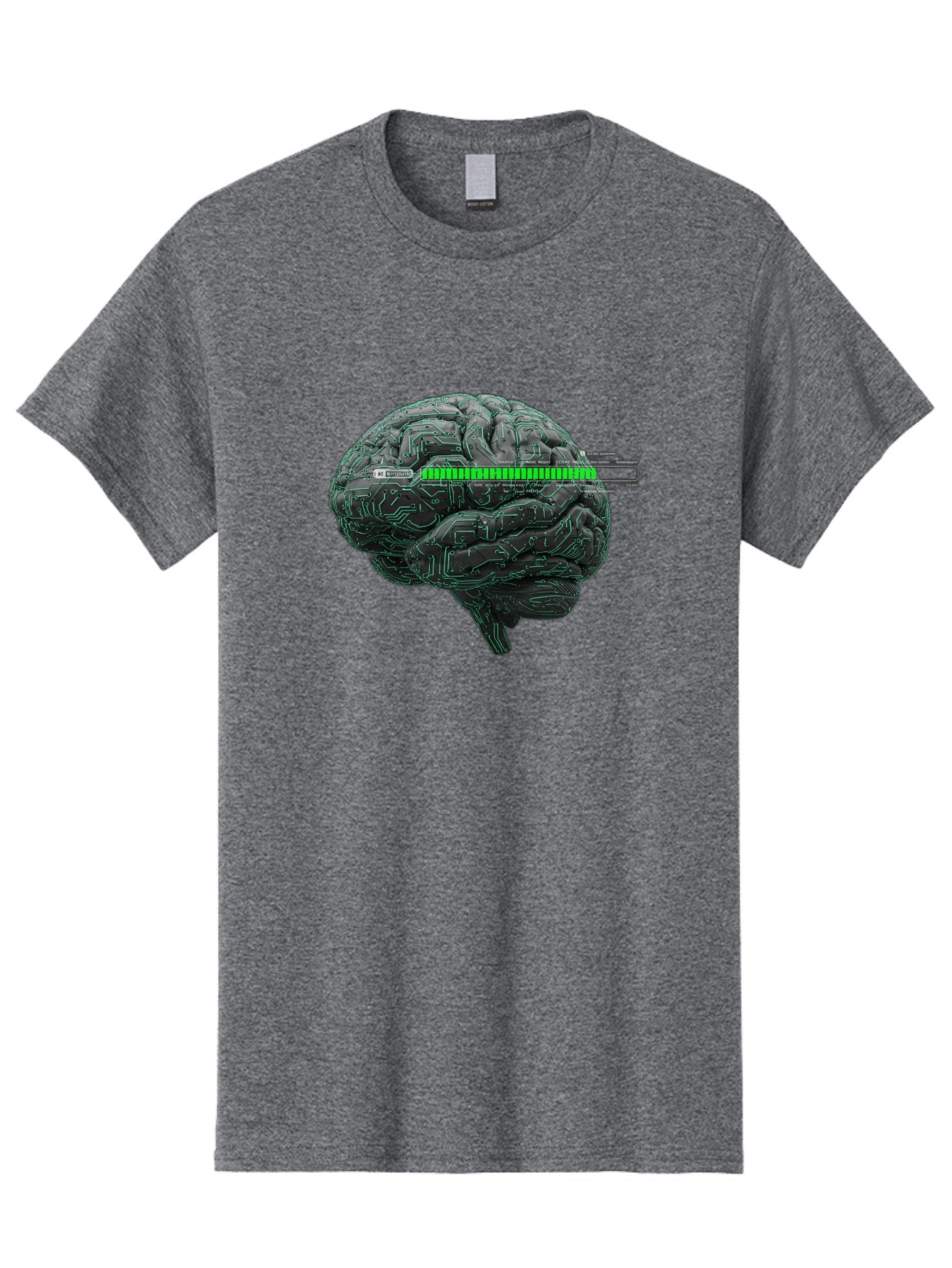 Cpu-Brain Men'S Graphic Tee, 100% Cotton, Comfortable Casual Summer Wear, Machine Washable, Human Brain, Circuit Board, Technology Integration, Futuristic Design, Artificial Intelligence, Neuroscience, Me Grown, Tech Meets Biology Baa409 14