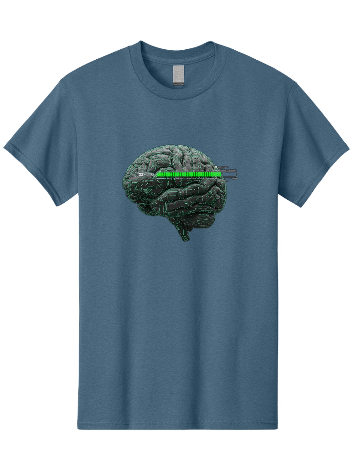 Cpu-Brain Men'S Graphic Tee, 100% Cotton, Comfortable Casual Summer Wear, Machine Washable, Human Brain, Circuit Board, Technology Integration, Futuristic Design, Artificial Intelligence, Neuroscience, Me Grown, Tech Meets Biology Baa409 9