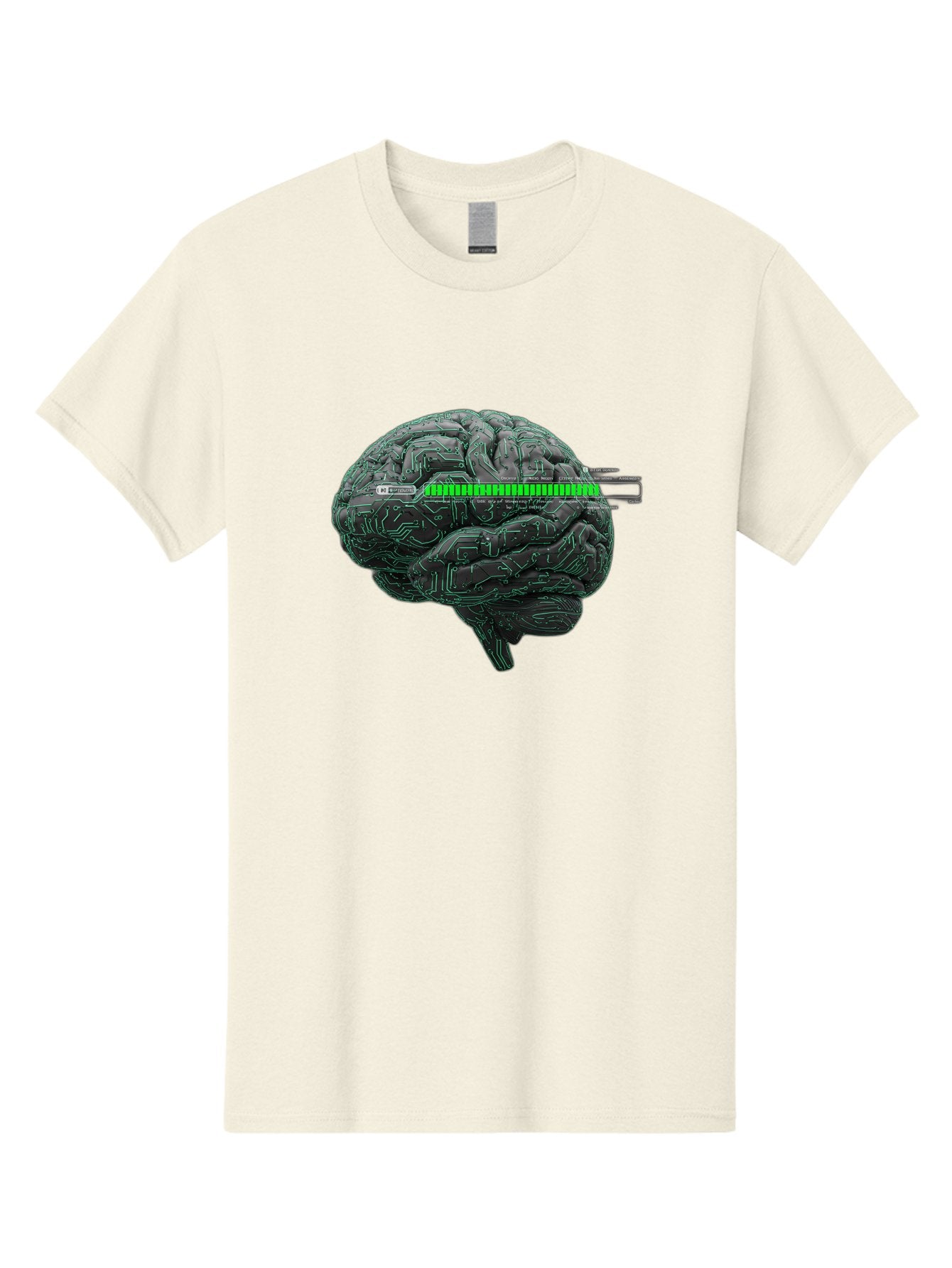 Cpu-Brain Men'S Graphic Tee, 100% Cotton, Comfortable Casual Summer Wear, Machine Washable, Human Brain, Circuit Board, Technology Integration, Futuristic Design, Artificial Intelligence, Neuroscience, Me Grown, Tech Meets Biology Baa409 13