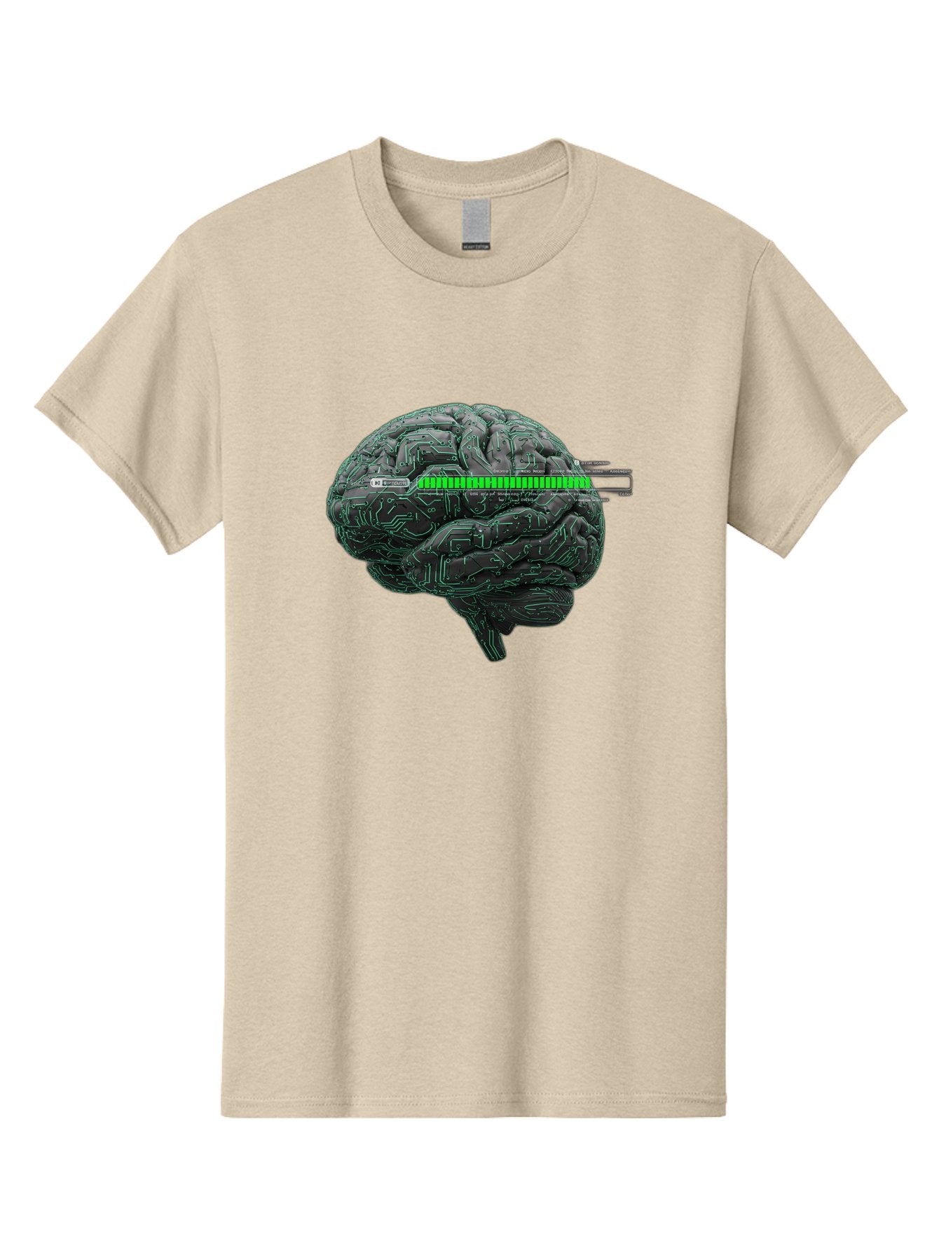 Cpu-Brain Men'S Graphic Tee, 100% Cotton, Comfortable Casual Summer Wear, Machine Washable, Human Brain, Circuit Board, Technology Integration, Futuristic Design, Artificial Intelligence, Neuroscience, Me Grown, Tech Meets Biology Baa409 12