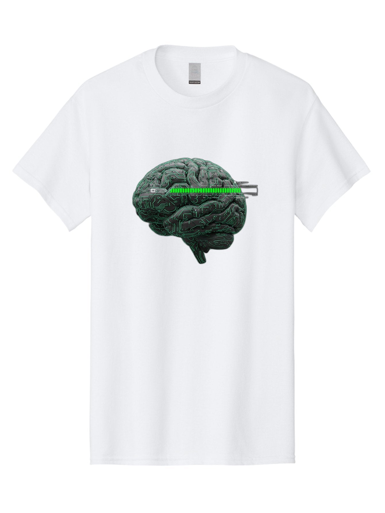 Cpu-Brain Men'S Graphic Tee, 100% Cotton, Comfortable Casual Summer Wear, Machine Washable, Human Brain, Circuit Board, Technology Integration, Futuristic Design, Artificial Intelligence, Neuroscience, Me Grown, Tech Meets Biology Baa409 8