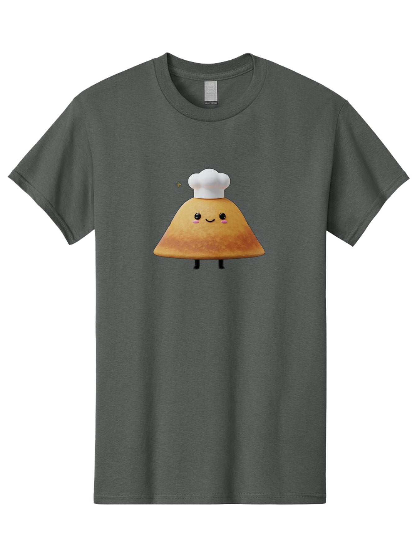 Crepe Men'S Graphic Tee, 100% Cotton, Comfortable Casual Summer Wear, Machine Washable, Crepe With Chef Hat, Cartoon Food, Adorable Character, Smiling Face, Cute Animation, French Cuisine, Sweet Treat, Foodie Fun, Animated Delight, Baa416 7