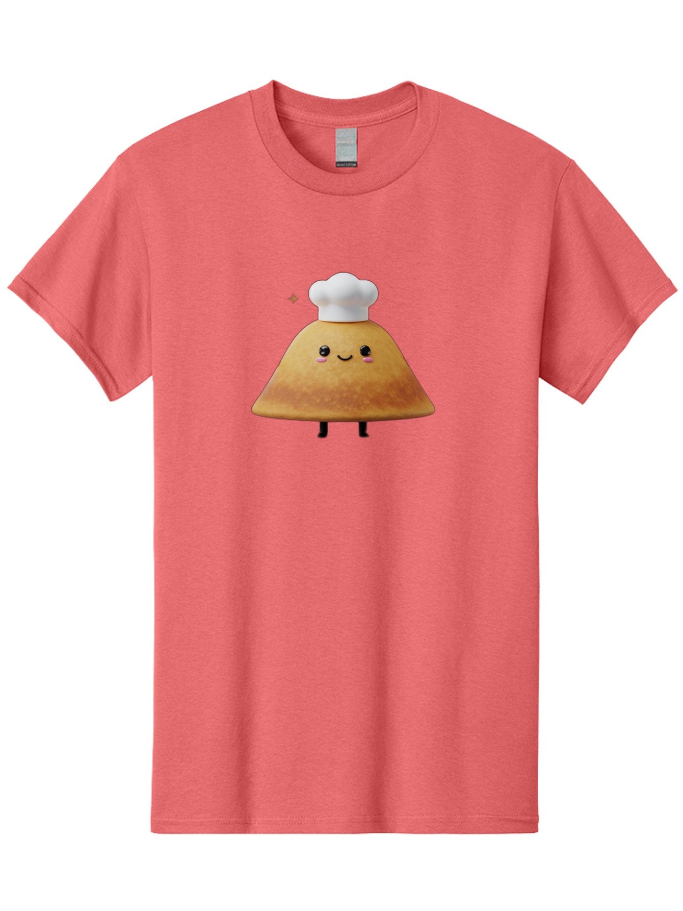 Crepe Men'S Graphic Tee, 100% Cotton, Comfortable Casual Summer Wear, Machine Washable, Crepe With Chef Hat, Cartoon Food, Adorable Character, Smiling Face, Cute Animation, French Cuisine, Sweet Treat, Foodie Fun, Animated Delight, Baa416 13