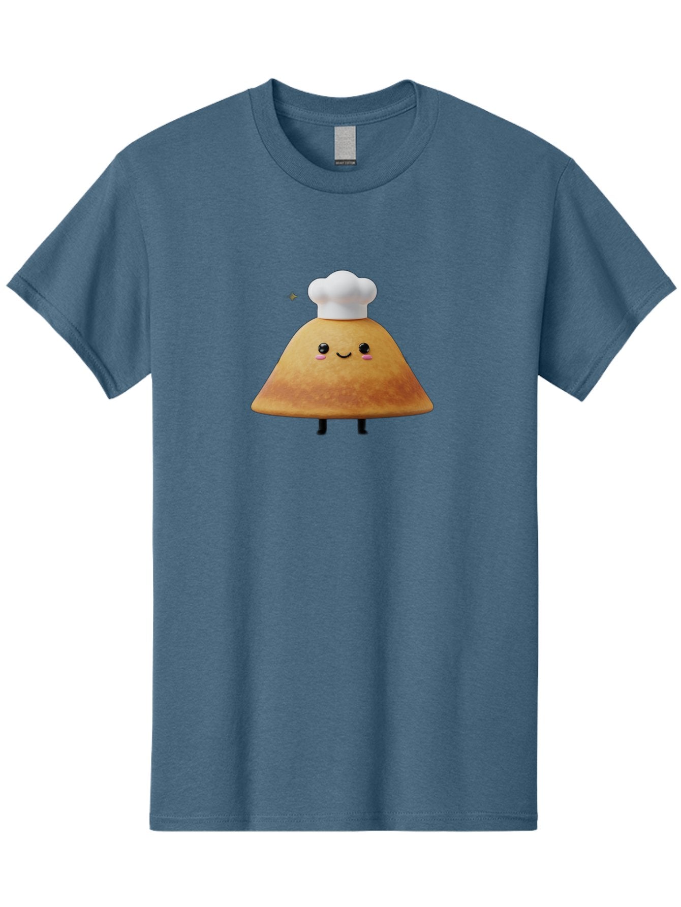 Crepe Men'S Graphic Tee, 100% Cotton, Comfortable Casual Summer Wear, Machine Washable, Crepe With Chef Hat, Cartoon Food, Adorable Character, Smiling Face, Cute Animation, French Cuisine, Sweet Treat, Foodie Fun, Animated Delight, Baa416 12