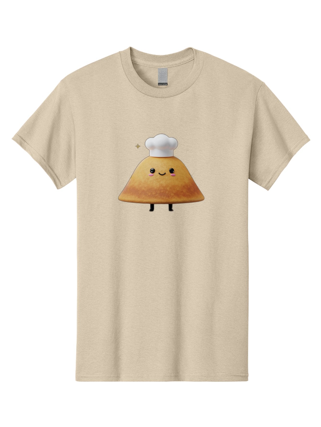 Crepe Men'S Graphic Tee, 100% Cotton, Comfortable Casual Summer Wear, Machine Washable, Crepe With Chef Hat, Cartoon Food, Adorable Character, Smiling Face, Cute Animation, French Cuisine, Sweet Treat, Foodie Fun, Animated Delight, Baa416 14
