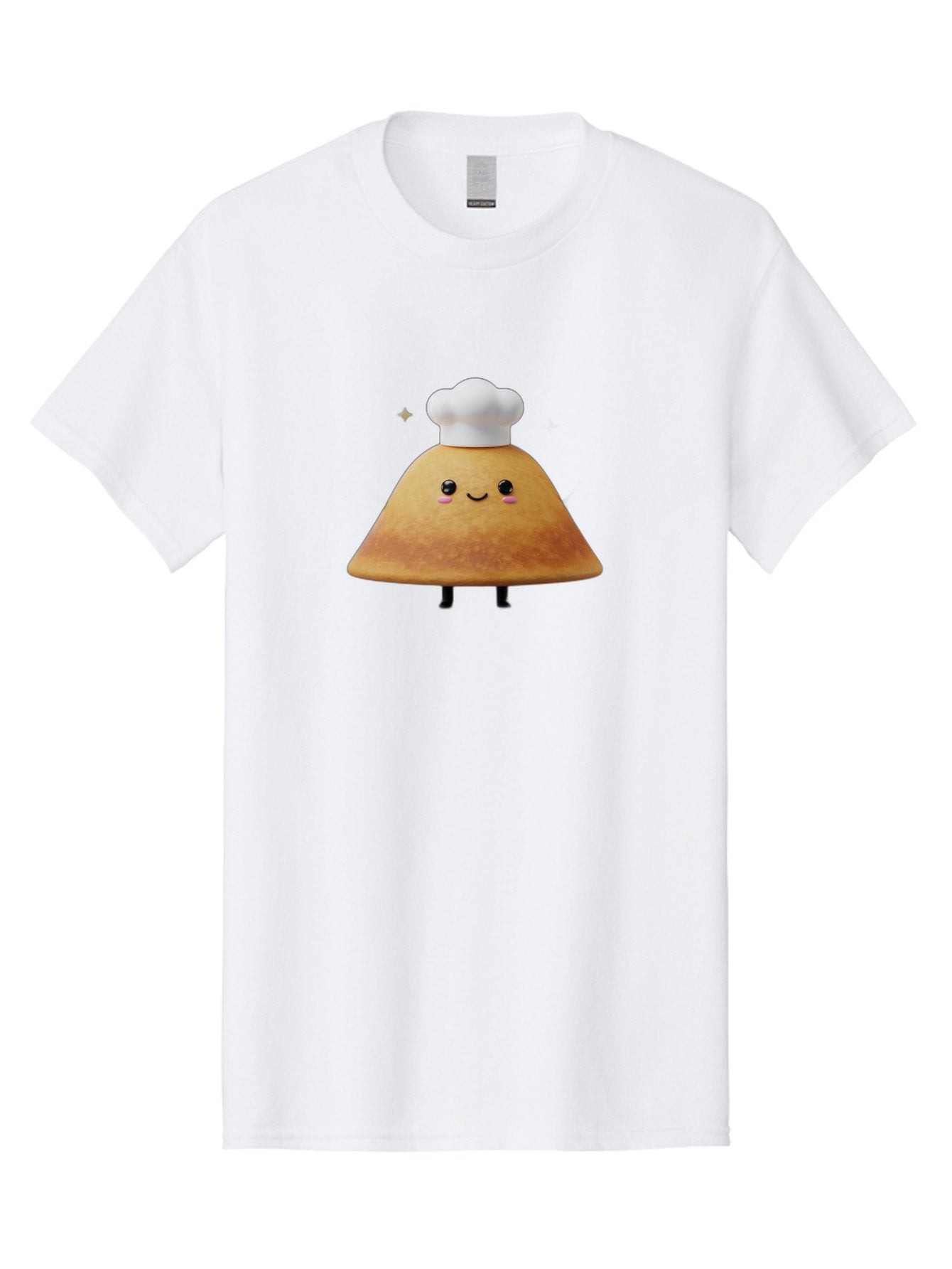 Crepe Men'S Graphic Tee, 100% Cotton, Comfortable Casual Summer Wear, Machine Washable, Crepe With Chef Hat, Cartoon Food, Adorable Character, Smiling Face, Cute Animation, French Cuisine, Sweet Treat, Foodie Fun, Animated Delight, Baa416 3